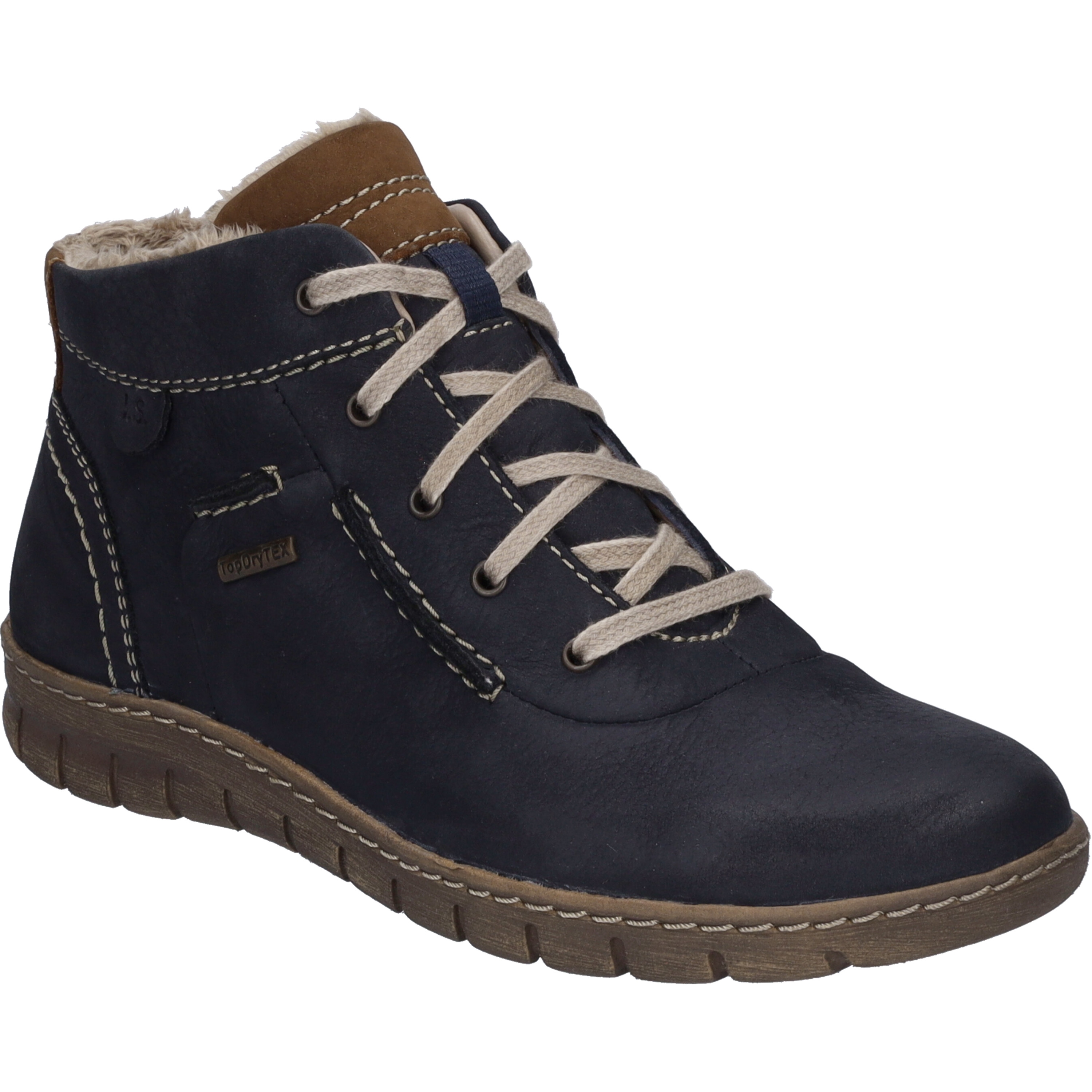 Stiefelette JOSEF SEIBEL "Steffi 53, ocean-kombi", Damen, Gr. 43, blau (ocean, kombi), Obermaterial: 100% Rindsleder Leather cow., Schuhe Stiefelette