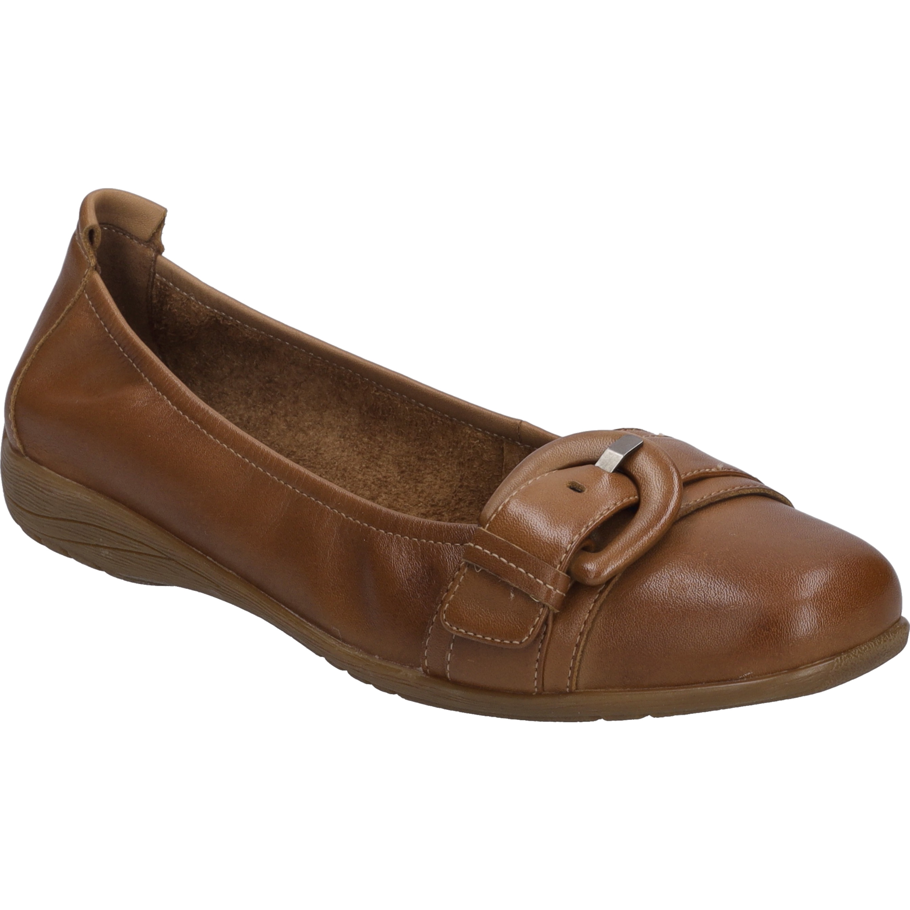 Ballerina JOSEF SEIBEL "Fenja 23, camel", Damen, Gr. 36, braun (camel), Obermaterial: 100% Rindsleder Leather cow., Schuhe Ballerina