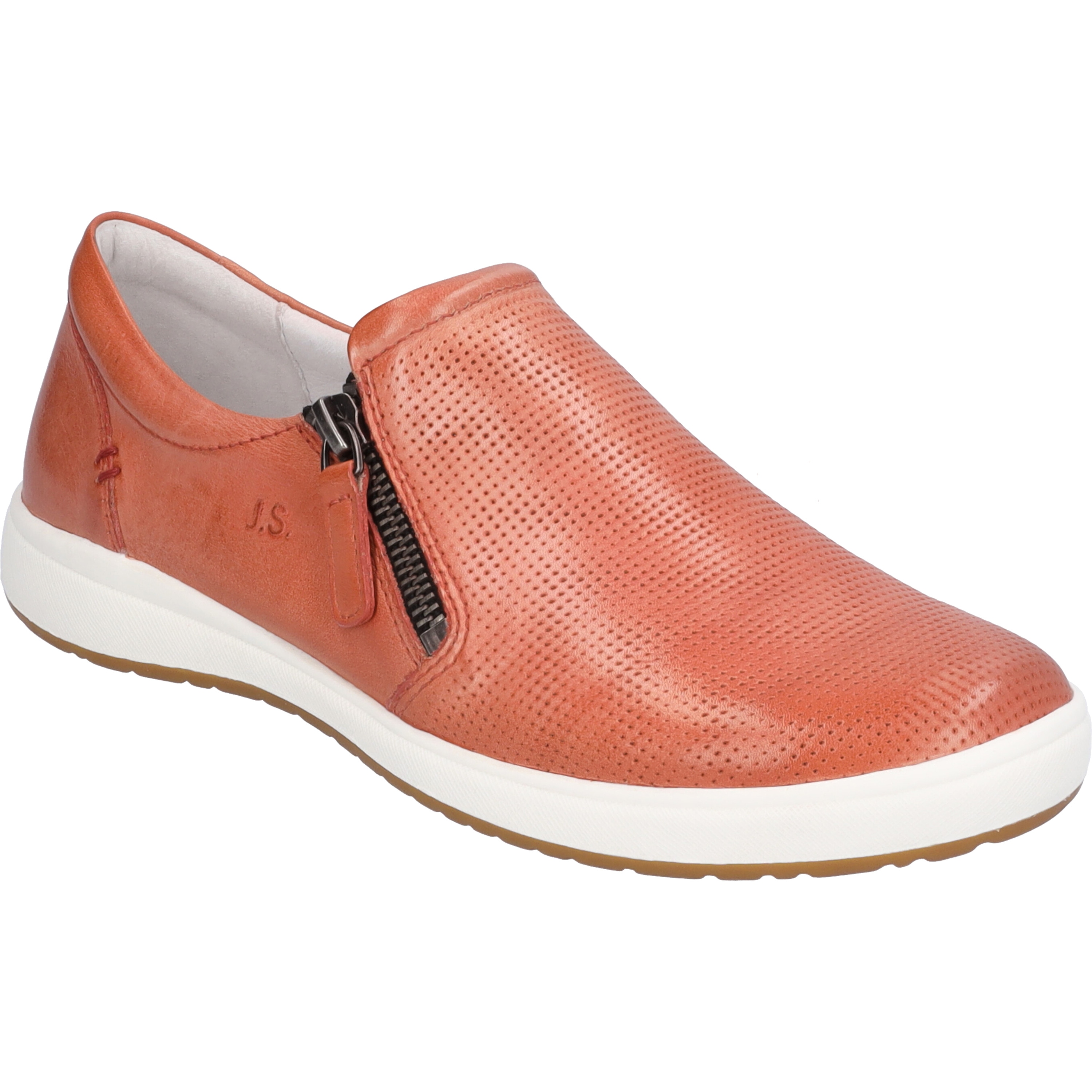 Slipper JOSEF SEIBEL "Caren 22, lachs", Damen, Gr. 37, orange (lachs), Obermaterial: 100% Rindsleder Leather cow., Schuhe Slipper