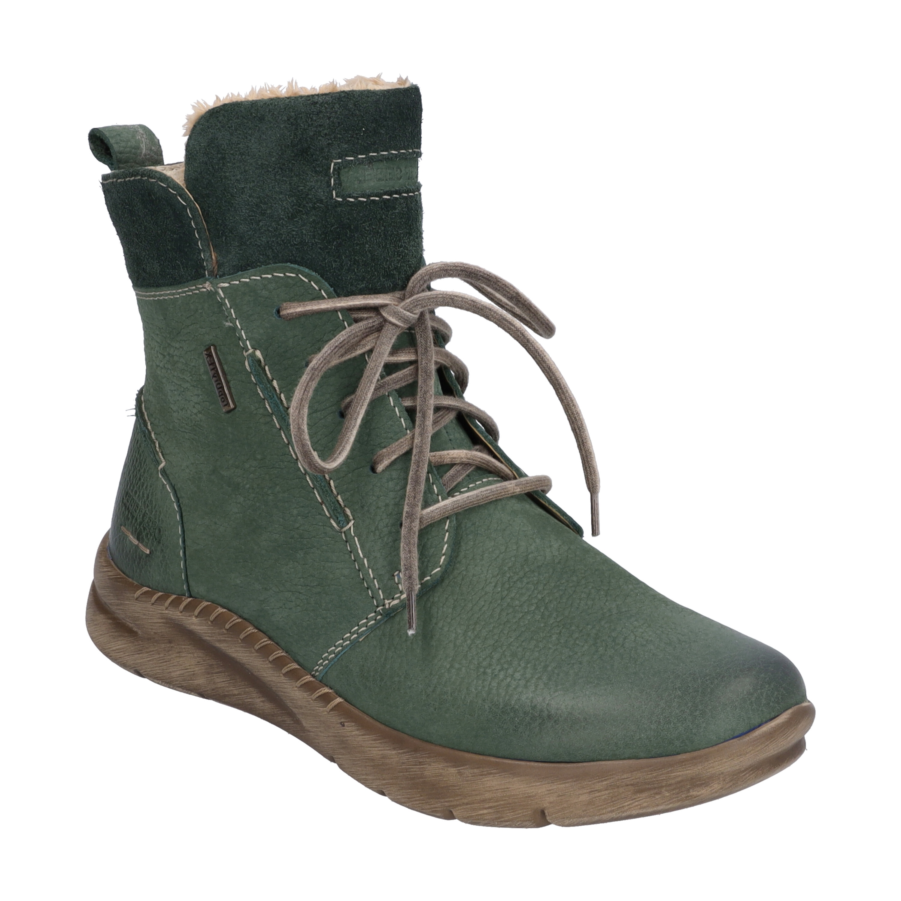 Stiefel JOSEF SEIBEL "Conny 53, grün", Damen, Gr. 37, grün, Obermaterial: 100% Rindsleder Leather cow., Schuhe Stiefel