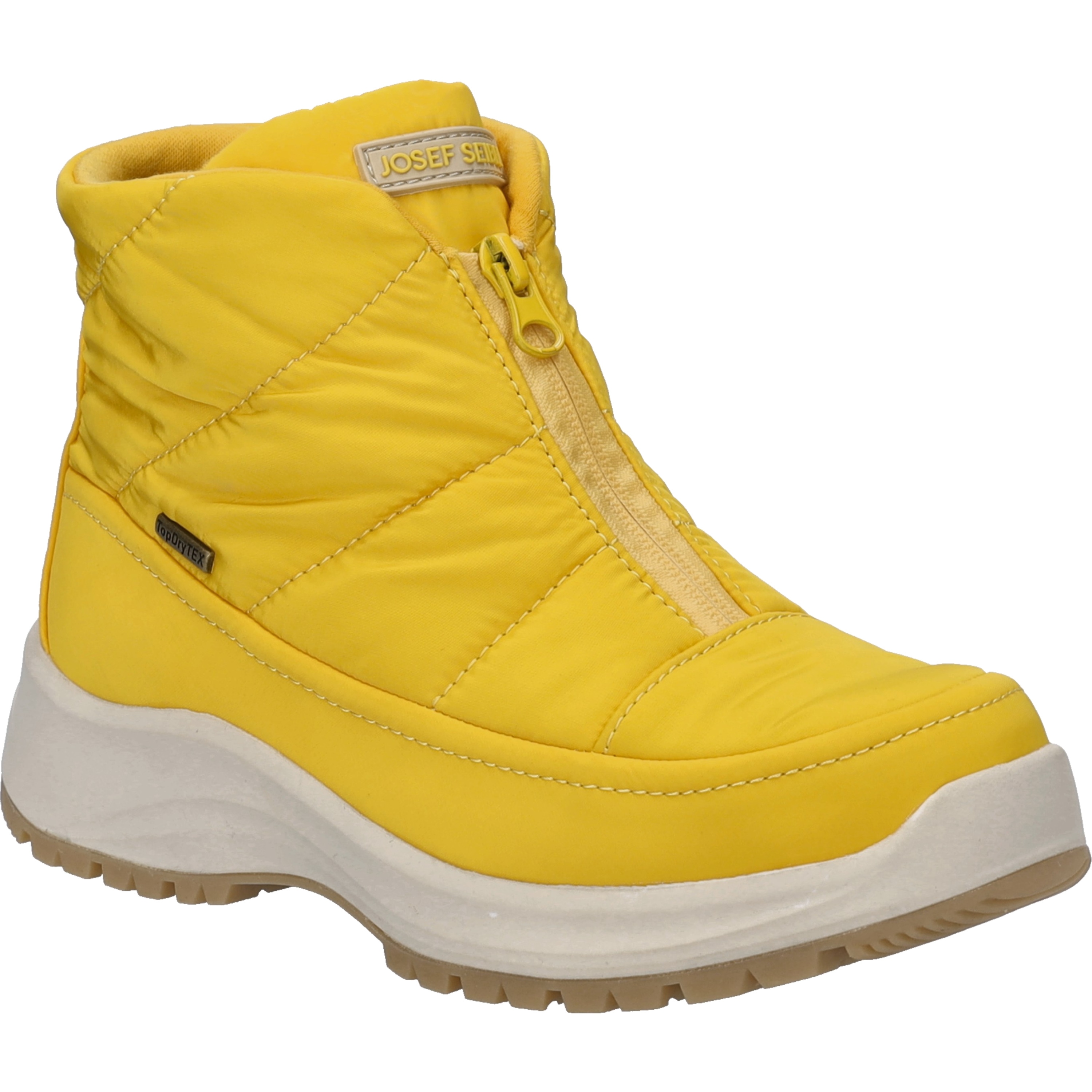 Stiefelette JOSEF SEIBEL "Colorado 55, safran", Damen, Gr. 40, gelb (safran), Obermaterial: 100% Textilmaterial TEXMAT., Schuhe Stiefelette