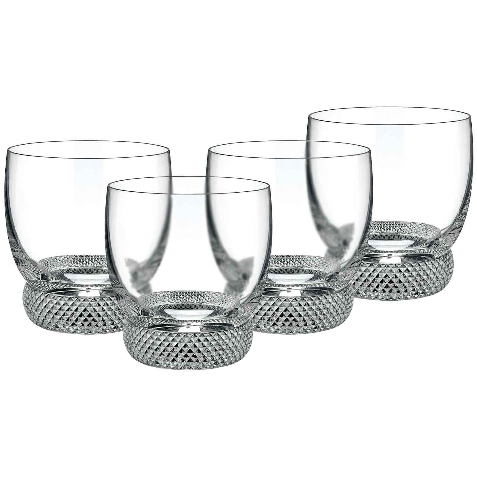 Whiskyglas VILLEROY & BOCH "Whiskygläser Octavie 360 ml 4er Set transparent", bunt (transparent), Glas, Trinkgefäße, Whiskyglas Image