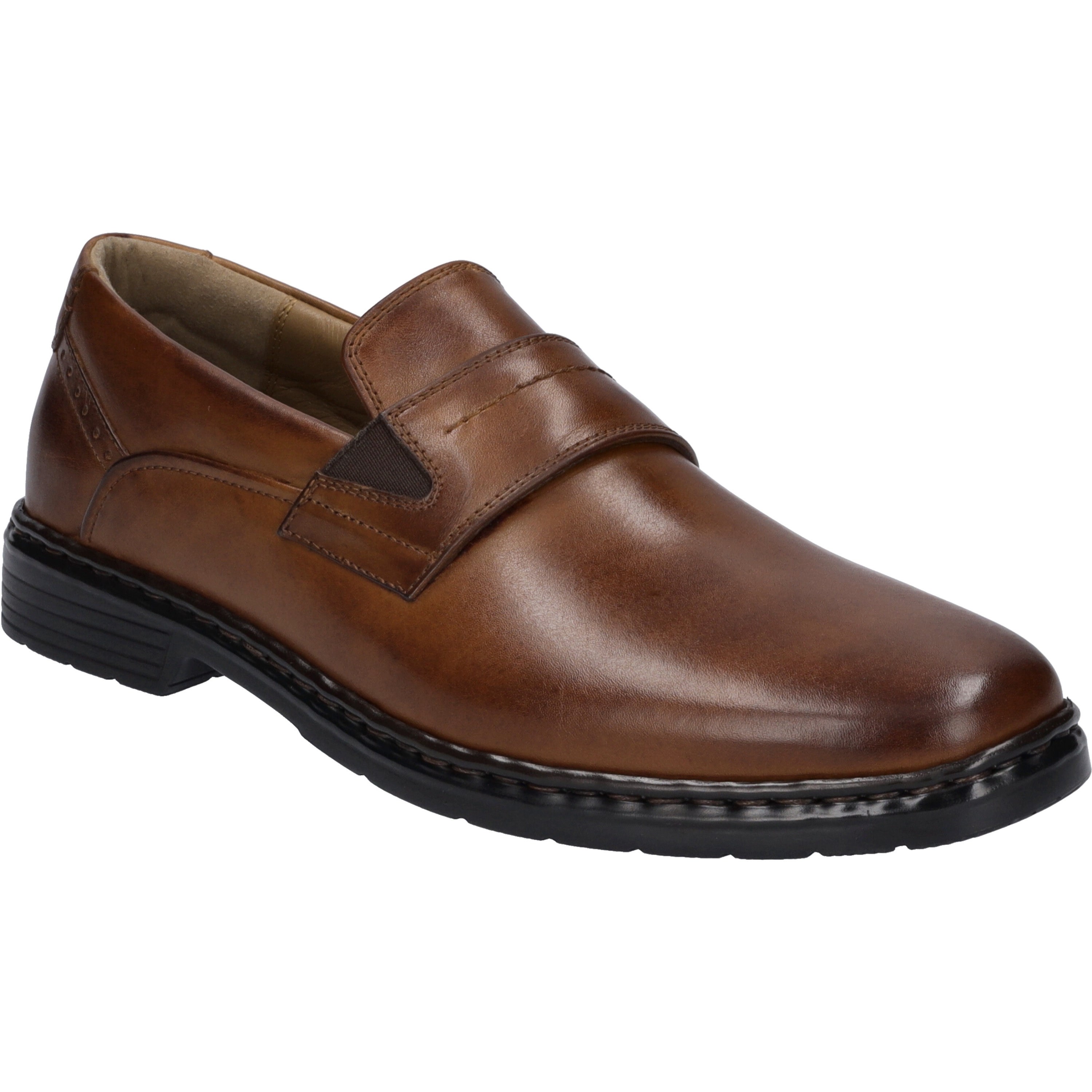 Slipper JOSEF SEIBEL "Alastair 15, cognac", Herren, Gr. 45, braun (cognac), Obermaterial: 100% Rindsleder Leather cow., Schuhe Slipper