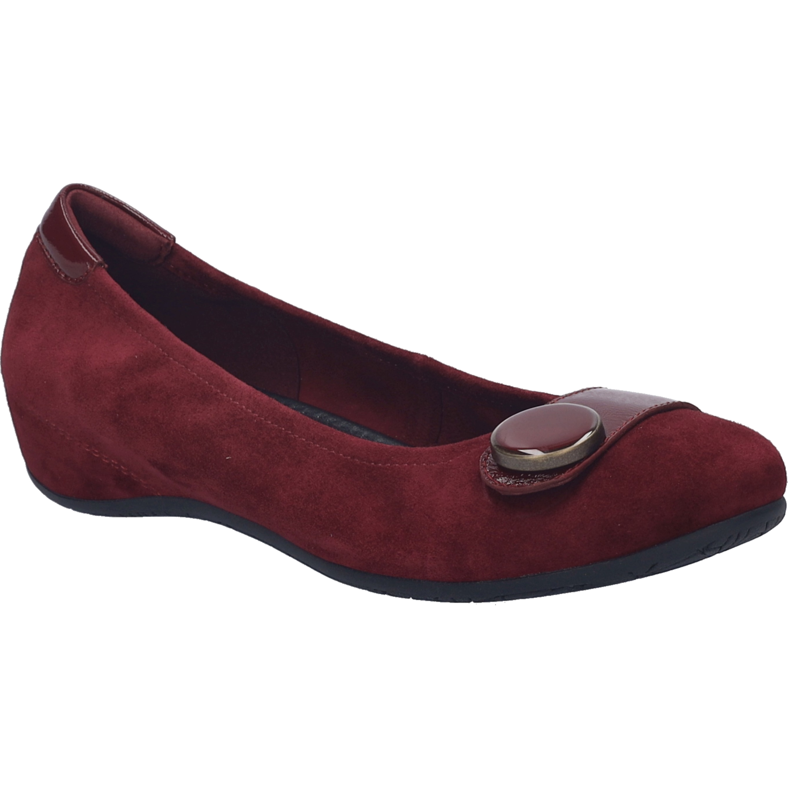 Ballerina JOSEF SEIBEL "Florina 06, bordeaux", Damen, Gr. 42, rot (bordeaux), Obermaterial: 100% Rindsleder Leather cow., Schuhe Ballerina