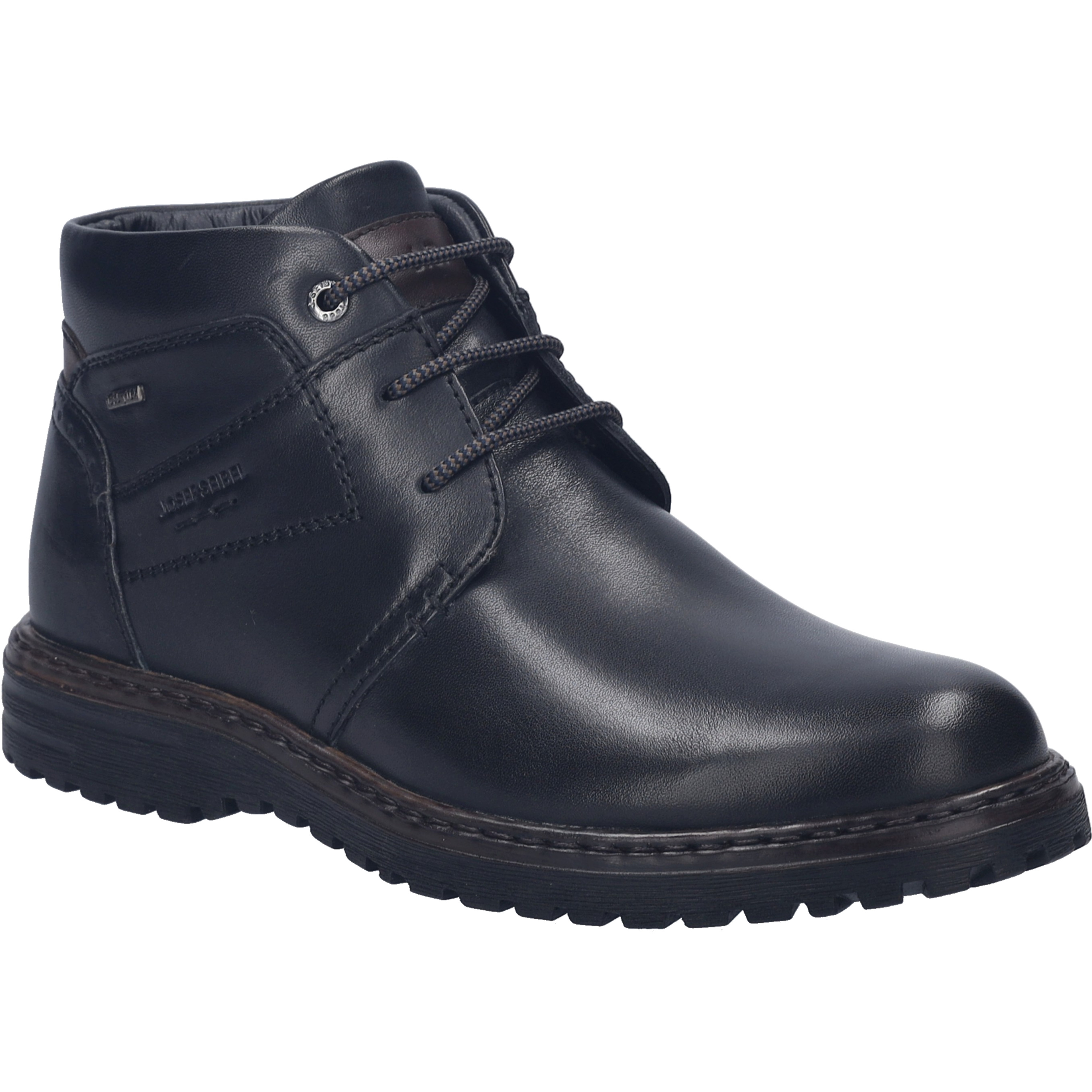 Stiefelette JOSEF SEIBEL "Erroll 52, schwarz", Herren, Gr. 44, schwarz, Obermaterial: 100% Rindsleder Leather cow., Schuhe Stiefelette
