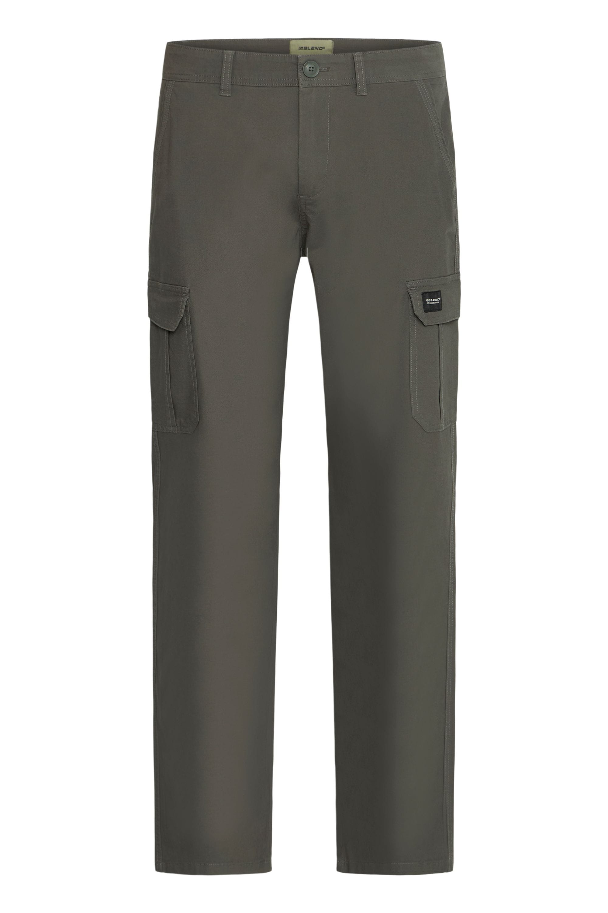 Cargohose BLEND "Cargohose BHTimon", Herren, Gr. 33, Länge 33, grau (iron gate), Obermaterial: 98% Baumwolle CO. 2% Elasthan EL., Hosen Cargohose
