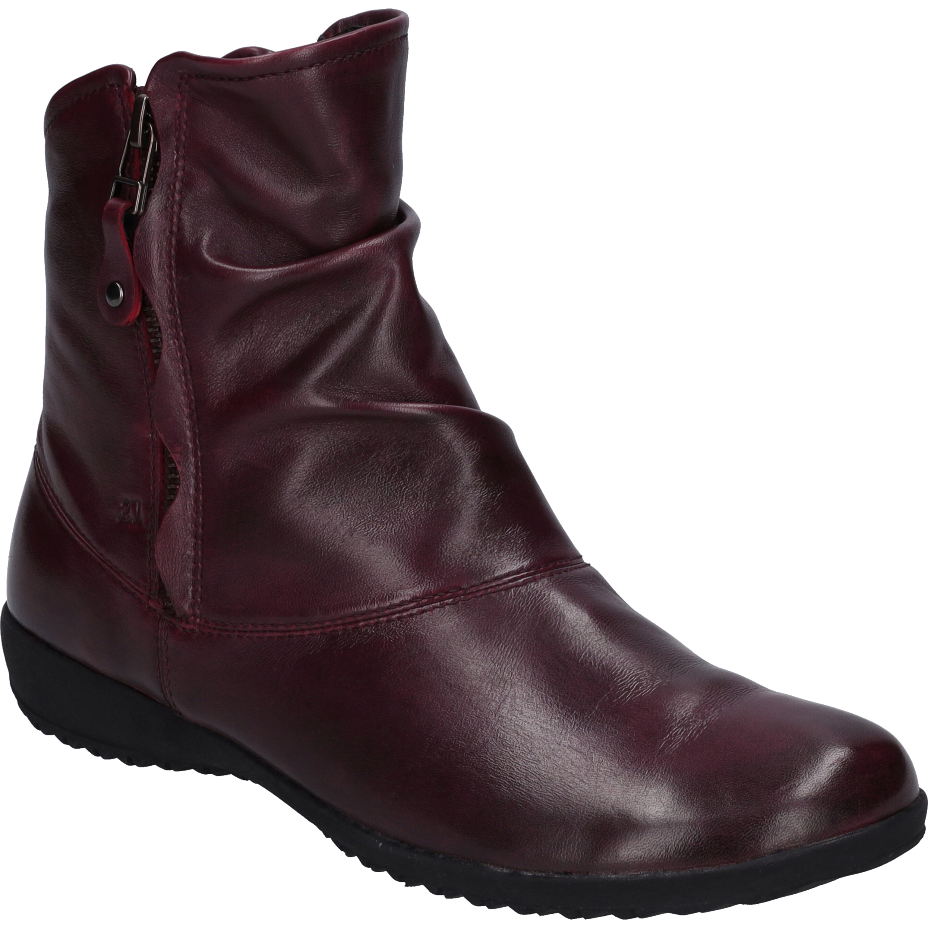 Stiefelette JOSEF SEIBEL "Naly 24, amarena", Damen, Gr. 41, rot (amarena), Obermaterial: 100% Rindsleder Leather cow., Schuhe Stiefelette