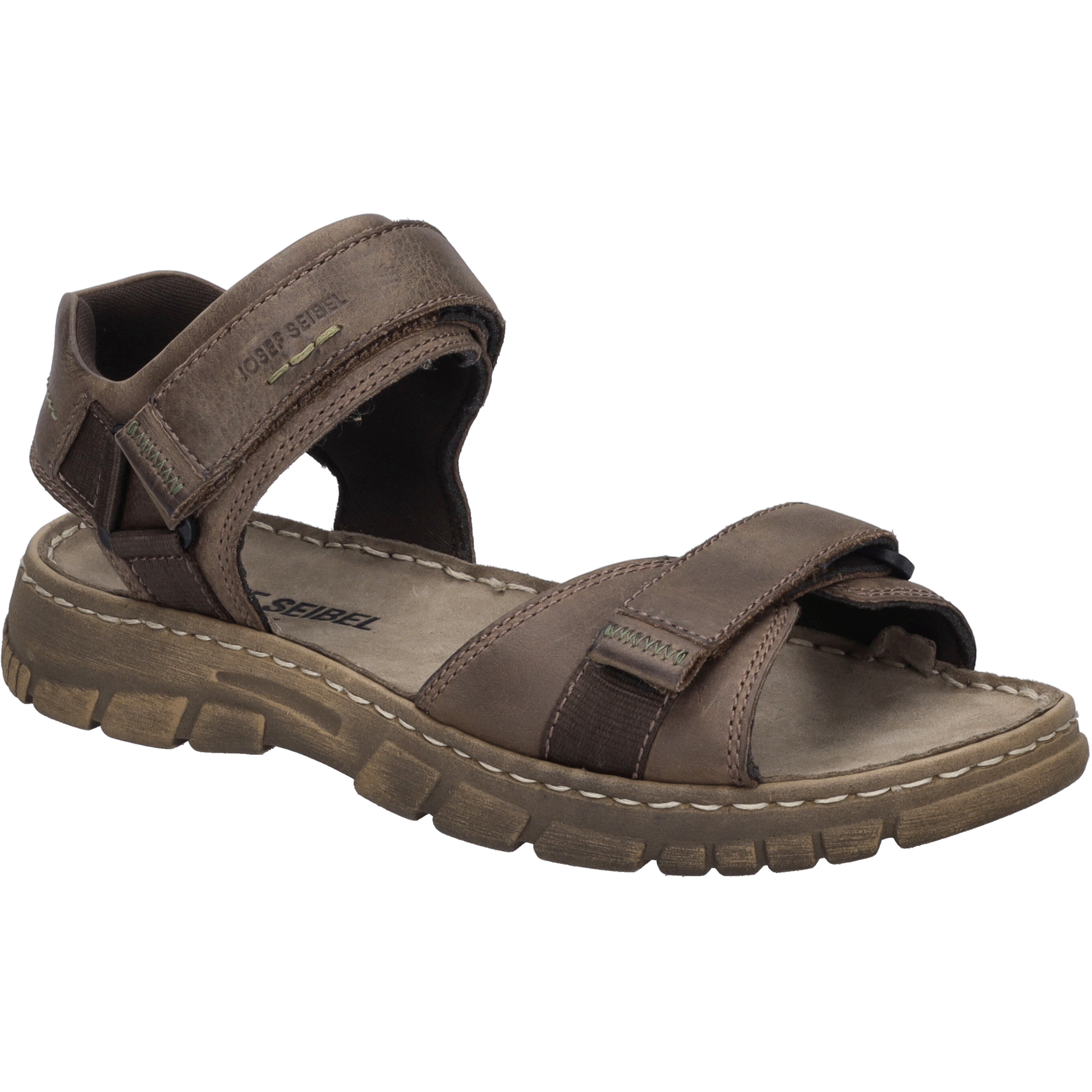 Sandale JOSEF SEIBEL "Brendan 01, braun", Herren, Gr. 42, braun, Obermaterial: 100% Rindsleder Leather cow., Schuhe Sandale