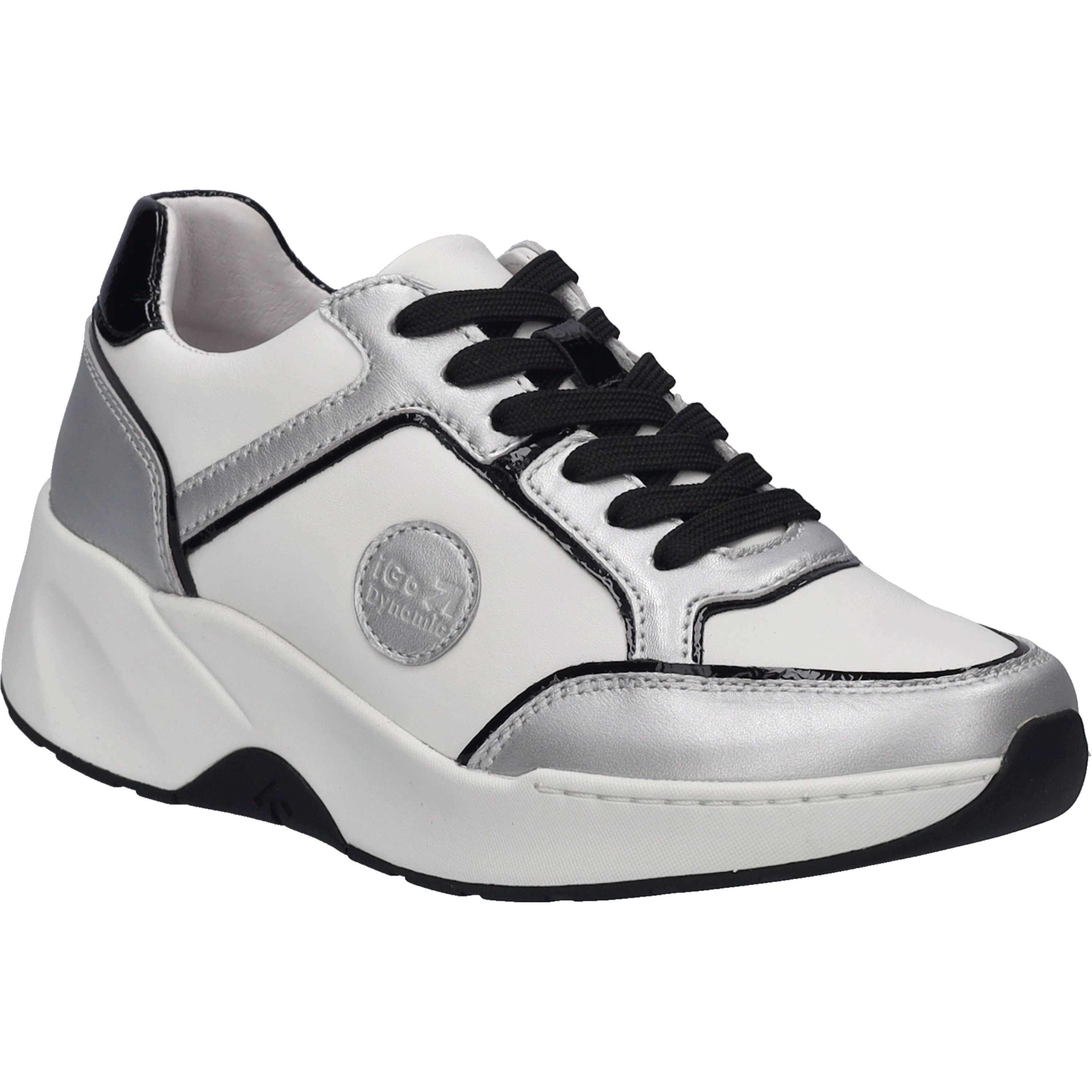 Sneaker JOSEF SEIBEL "Lissi 12, silber-multi", Damen, Gr. 41, silber (silber, multi), Obermaterial: 100% Rindsleder Leather cow., Schuhe Sneaker