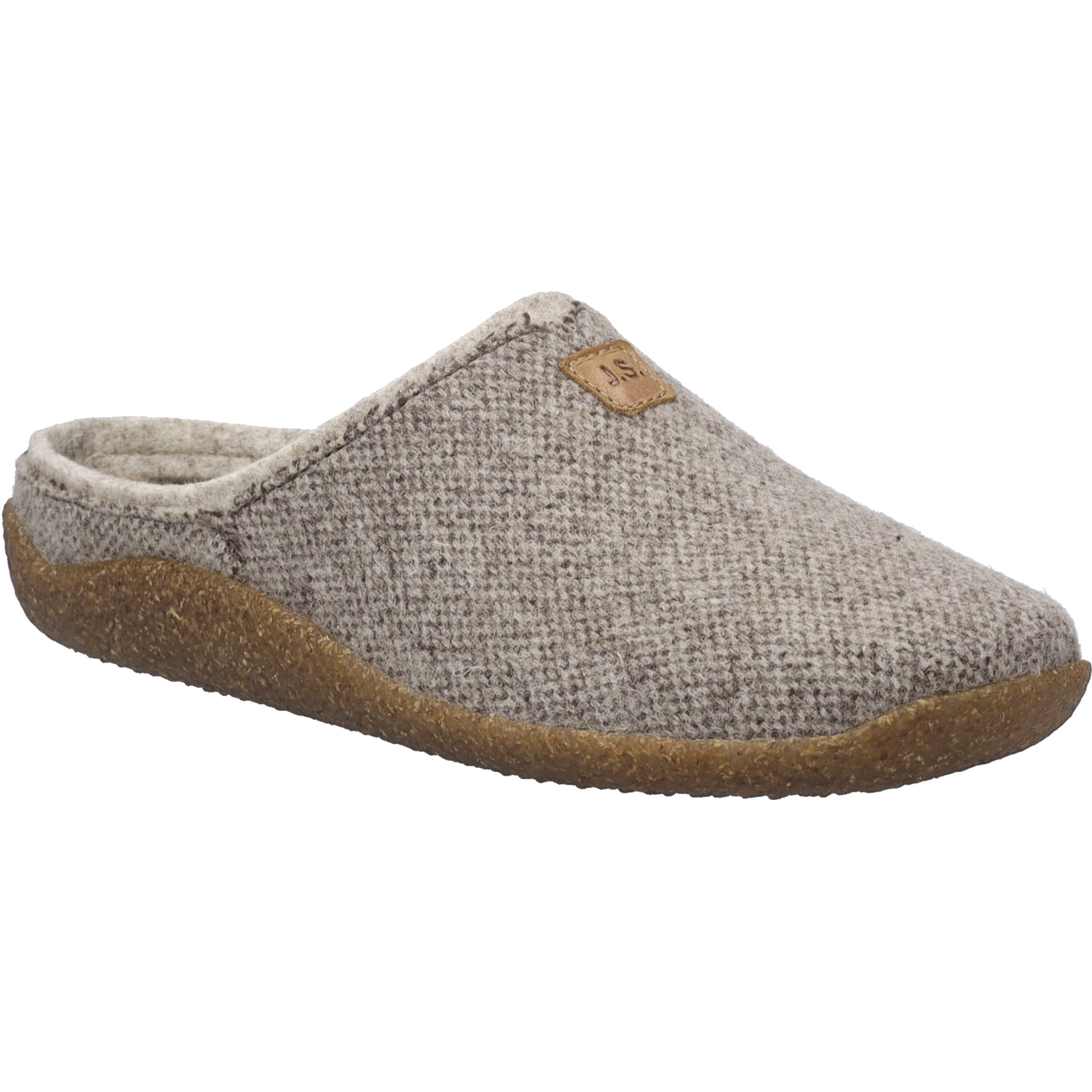 Hausschuh JOSEF SEIBEL "Vinny 01, beige-kombi", Damen, Gr. 39, beige (beige, kombi), Obermaterial: 80% Rindsleder Leather cow. 20% Textilmaterial TEXMAT., Schuhe Hausschuh