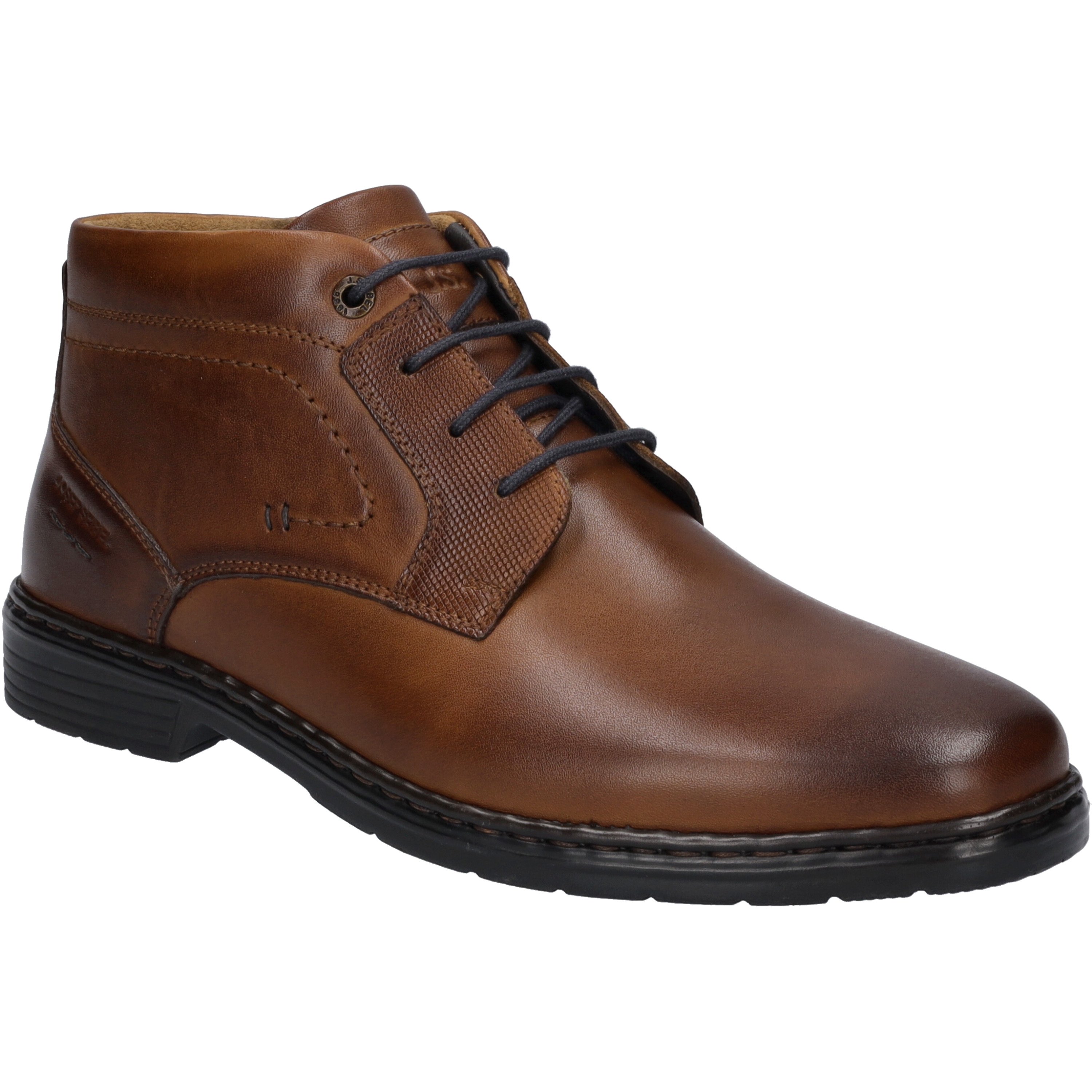 Schnürschuh JOSEF SEIBEL "Alastair 17, cognac", Herren, Gr. 43, braun (cognac), Obermaterial: 100% Rindsleder Leather cow., Schuhe Schnürschuh