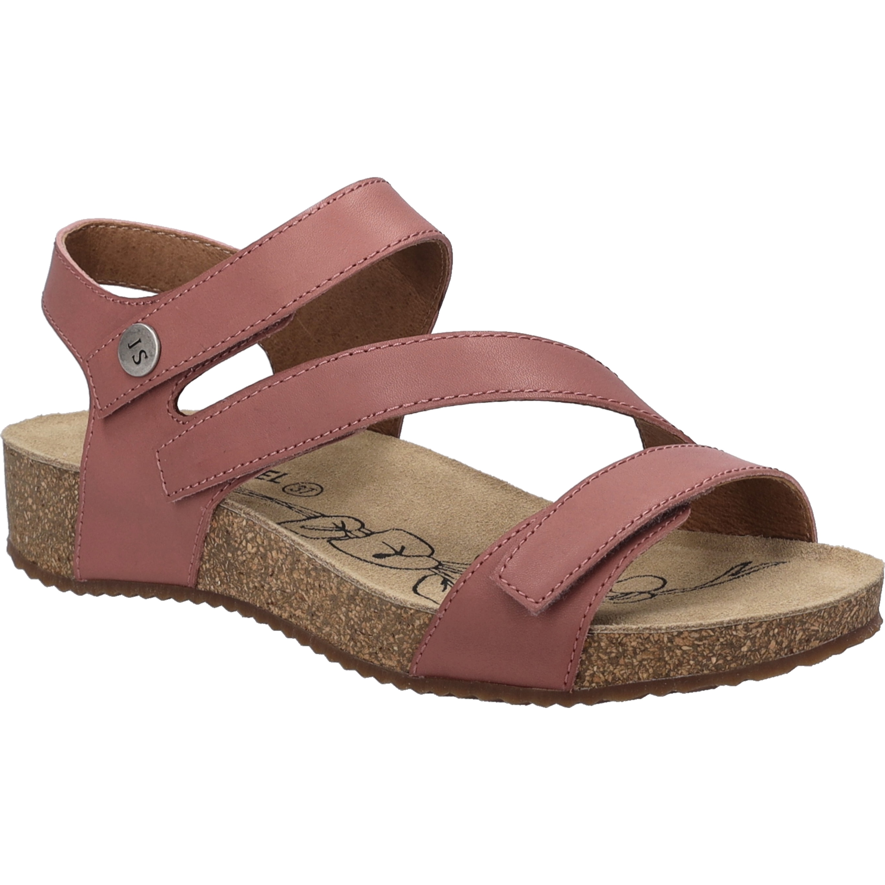 Sandale JOSEF SEIBEL "Tonga 25, altrosa", Damen, Gr. 37, rosa (altrosa), Obermaterial: 100% Rindsleder Leather cow., Schuhe Sandale