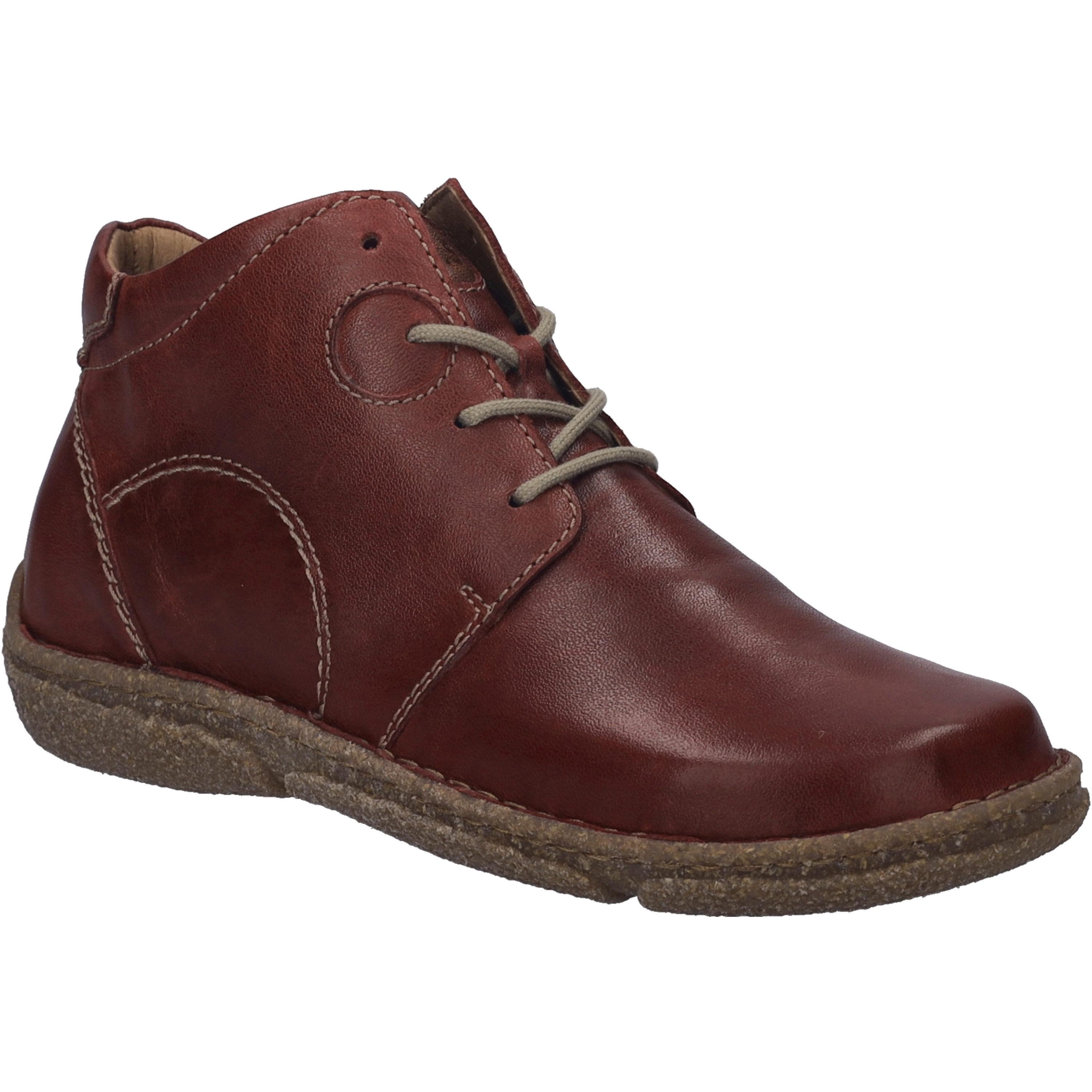 Stiefelette JOSEF SEIBEL "Neele 46, bordeaux", Damen, Gr. 36, rot (bordeaux), Obermaterial: 100% Rindsleder Leather cow., Schuhe Stiefelette