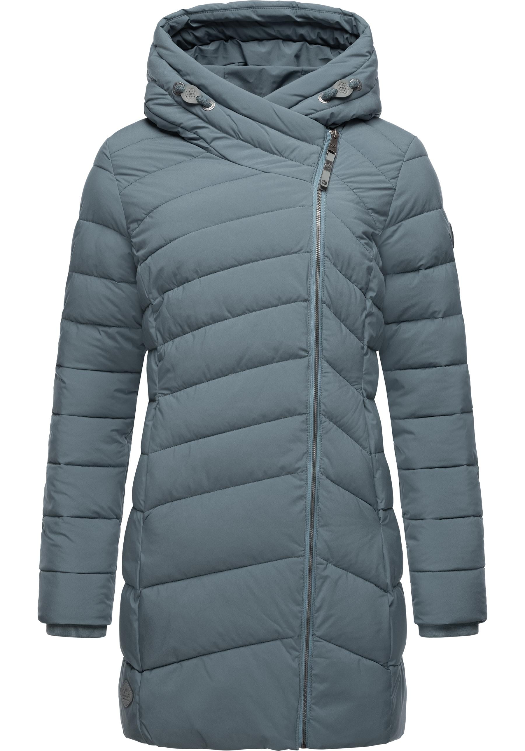 Wintermantel RAGWEAR "Teela", Damen, Gr. XL (42), grau, Außenmaterial: 100% Polyester. Innenfutter: 100% Polyester. Wattierung: 100% Polyester, figurumspielend ca. Mitte Oberschenkel, Ärmel ohne Ärmelschlitz Rippstrickbündchen, Mäntel Wintermantel,... Image