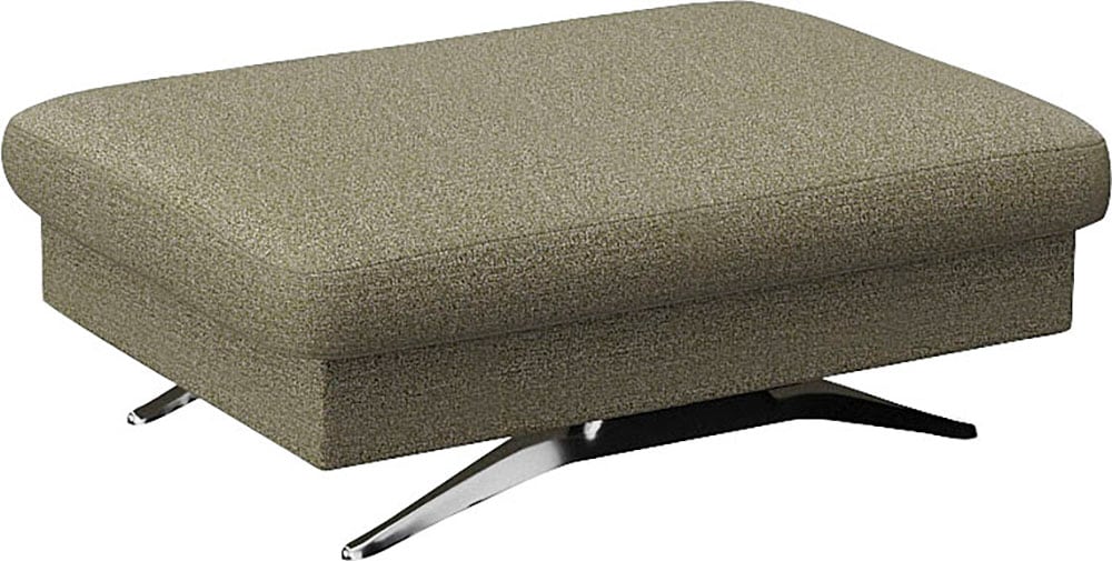 Pouf FLEXLUX "Glow Sitzhocker, Polsterhocker", grün (fall grün), B:95cm H:81cm T:65cm, Leder, Poufs, Pouf, Hocker mit Stauraum, Fuß Alu