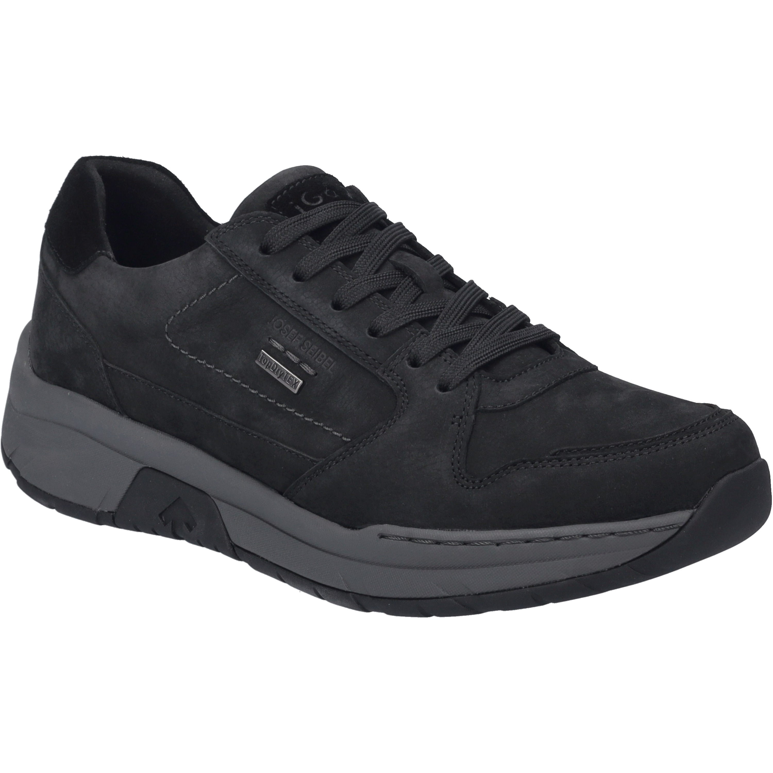 Sneaker JOSEF SEIBEL "Mitchell 50, schwarz", Herren, Gr. 44, schwarz, Obermaterial: 100% Rindsleder Leather cow., Schuhe Sneaker