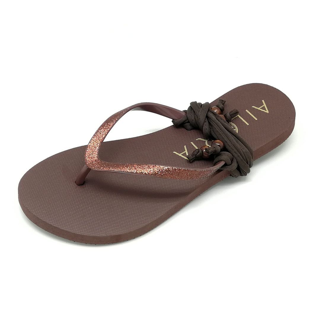 Zehentrenner AILORIA "Zehensandalen PAMPELONNE", Damen, Gr. 34, braun, Obermaterial: 100% PVC PVC., Schuhe Zehentrenner