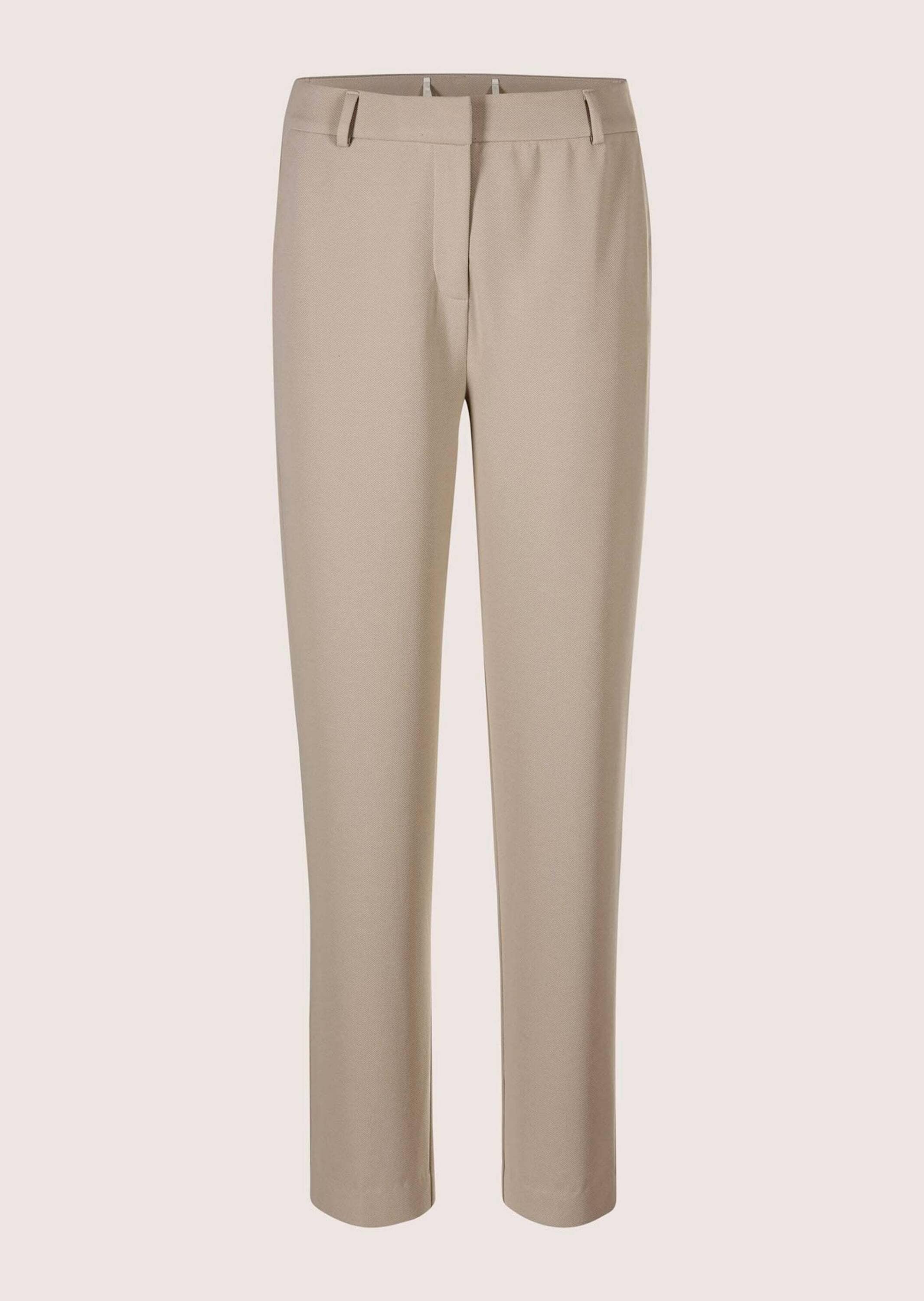 Stoffhose MADELEINE "Chinohose Elegante Chinohose mit Stretch", Damen, Gr. 18, N + K Gr, beige (cappuccino), Obermaterial: 95% Polyester PES. 5% Elasthan EL., Hosen Stoffhose