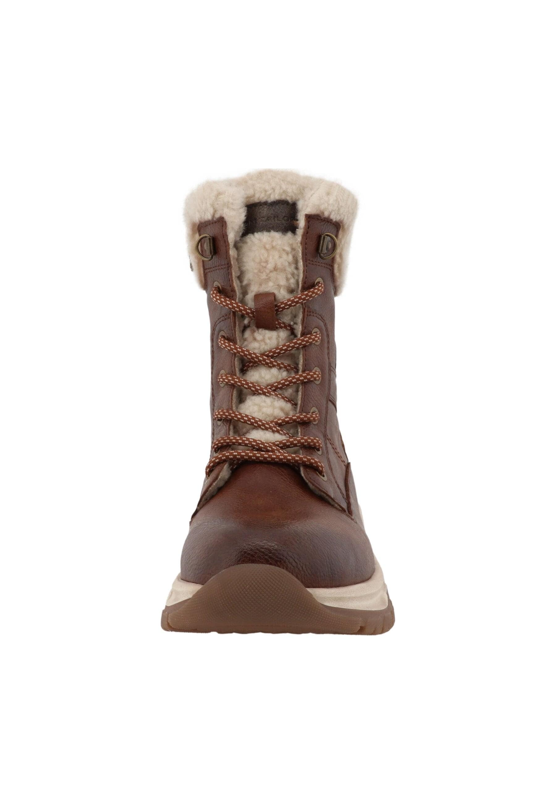 Stiefel TOM TAILOR "Tom Tailor Winter Boots", Damen, Gr. 41, cognac, Schuhe Stiefel