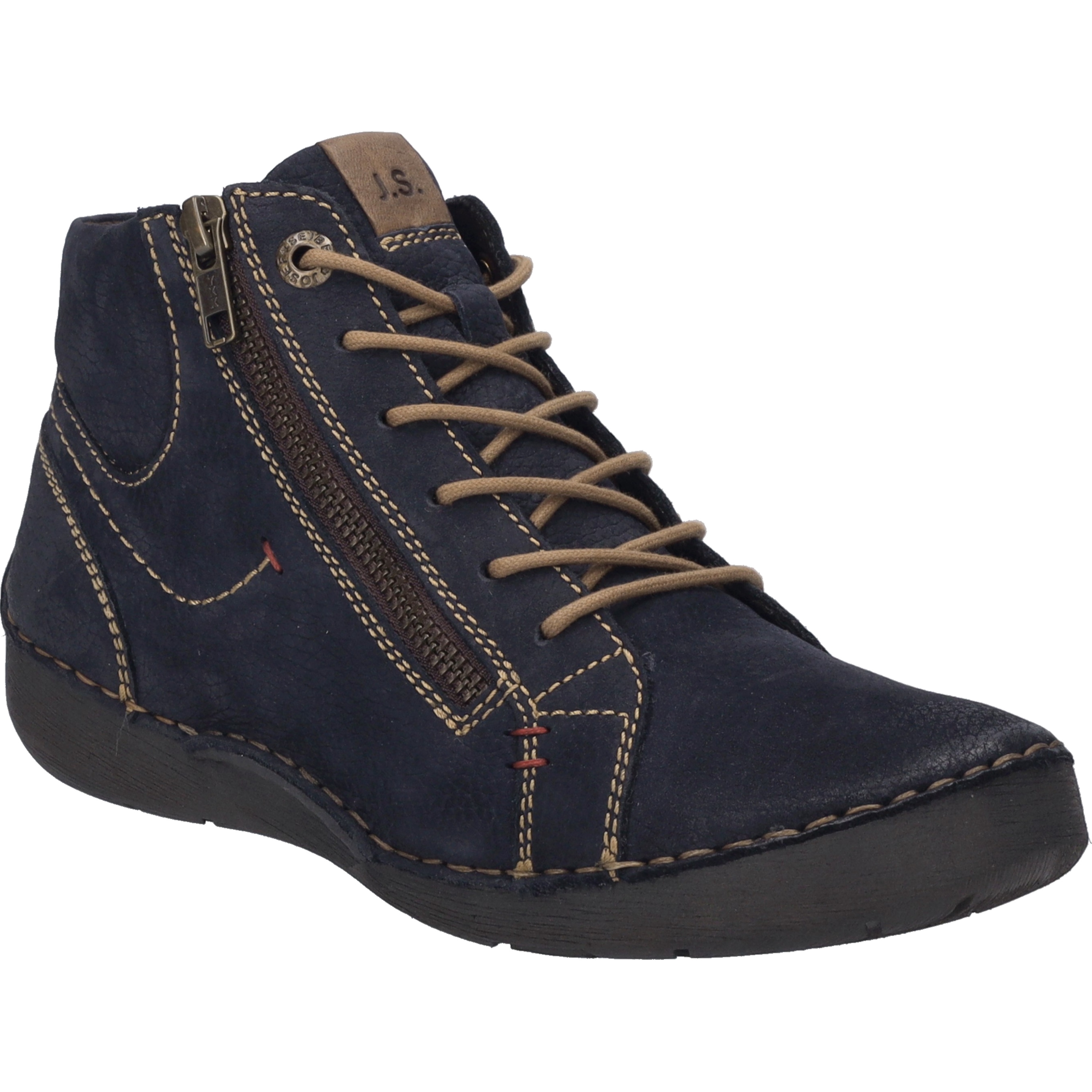 Stiefelette JOSEF SEIBEL "Fergey 67, ocean", Damen, Gr. 44, blau (ocean), Obermaterial: 100% Rindsleder Leather cow., Schuhe Stiefelette