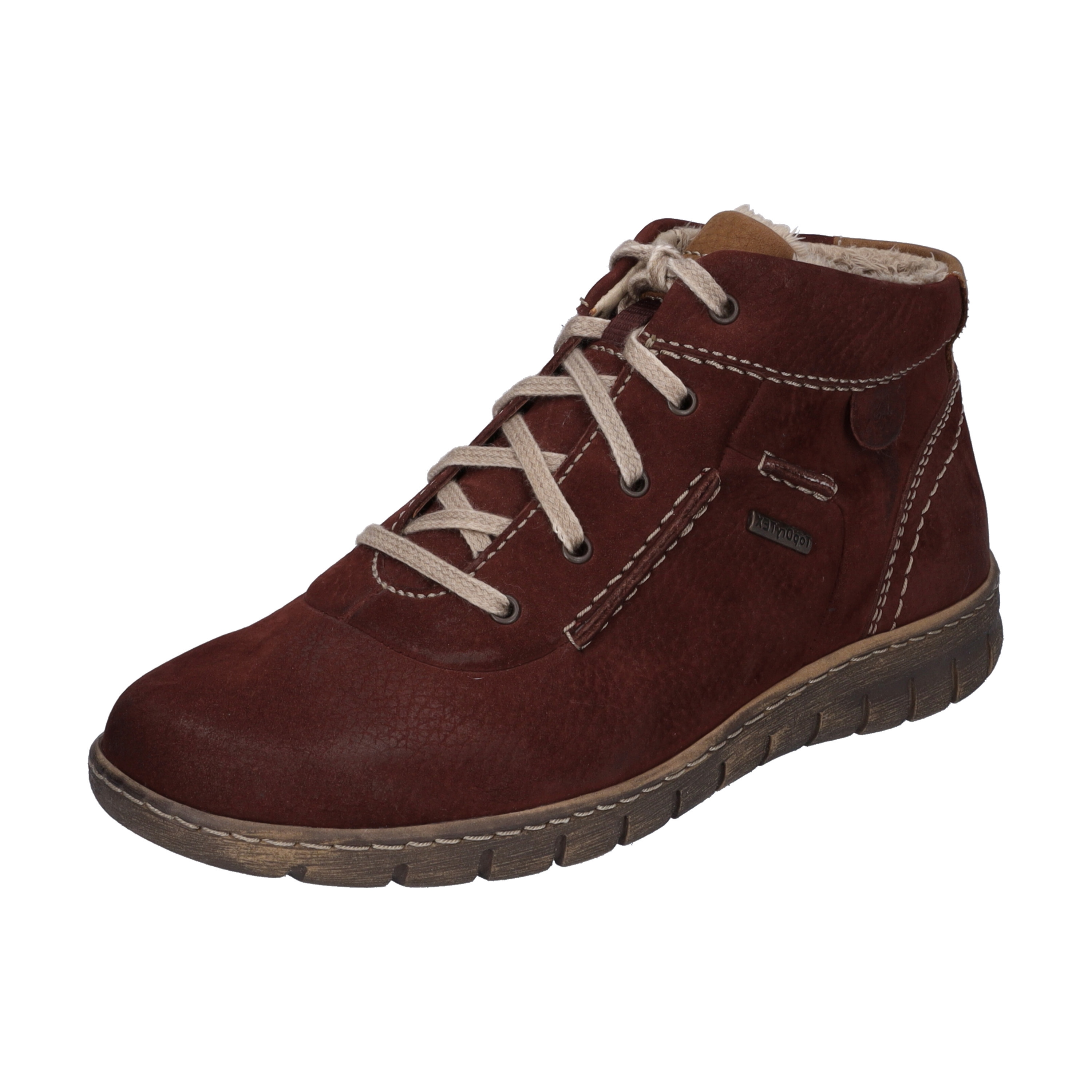 Stiefelette JOSEF SEIBEL "Steffi 53, bordo", Damen, Gr. 40, rot (bordo), Obermaterial: 100% Rindsleder Leather cow., Schuhe Stiefelette