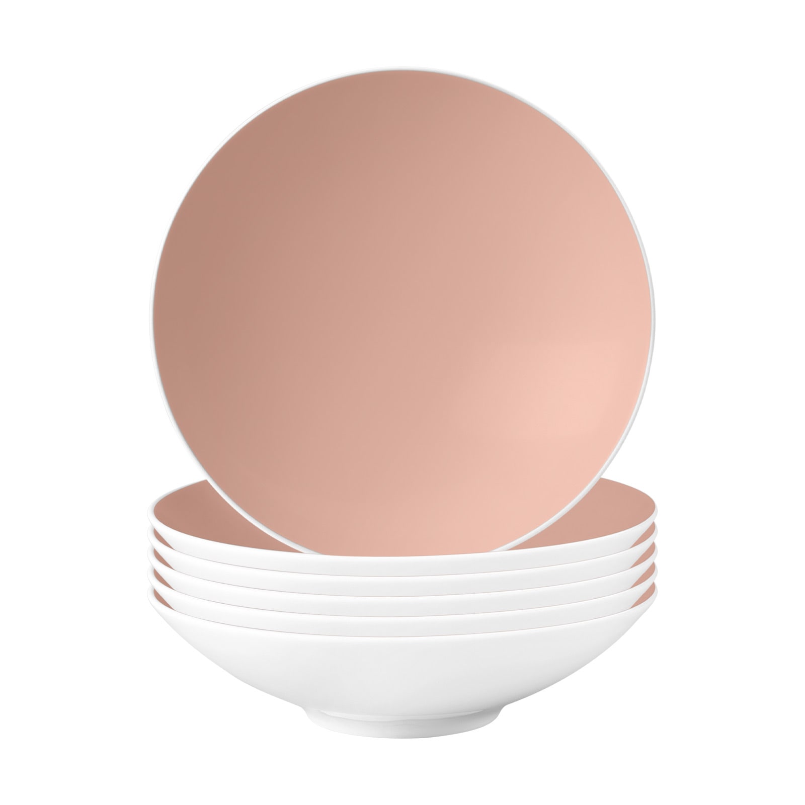 Suppenteller SELTMANN WEIDEN "Suppenteller Life Fashion ø 20 cm 6er Set", rosa (posh rose), L:20cm, Speiseteller