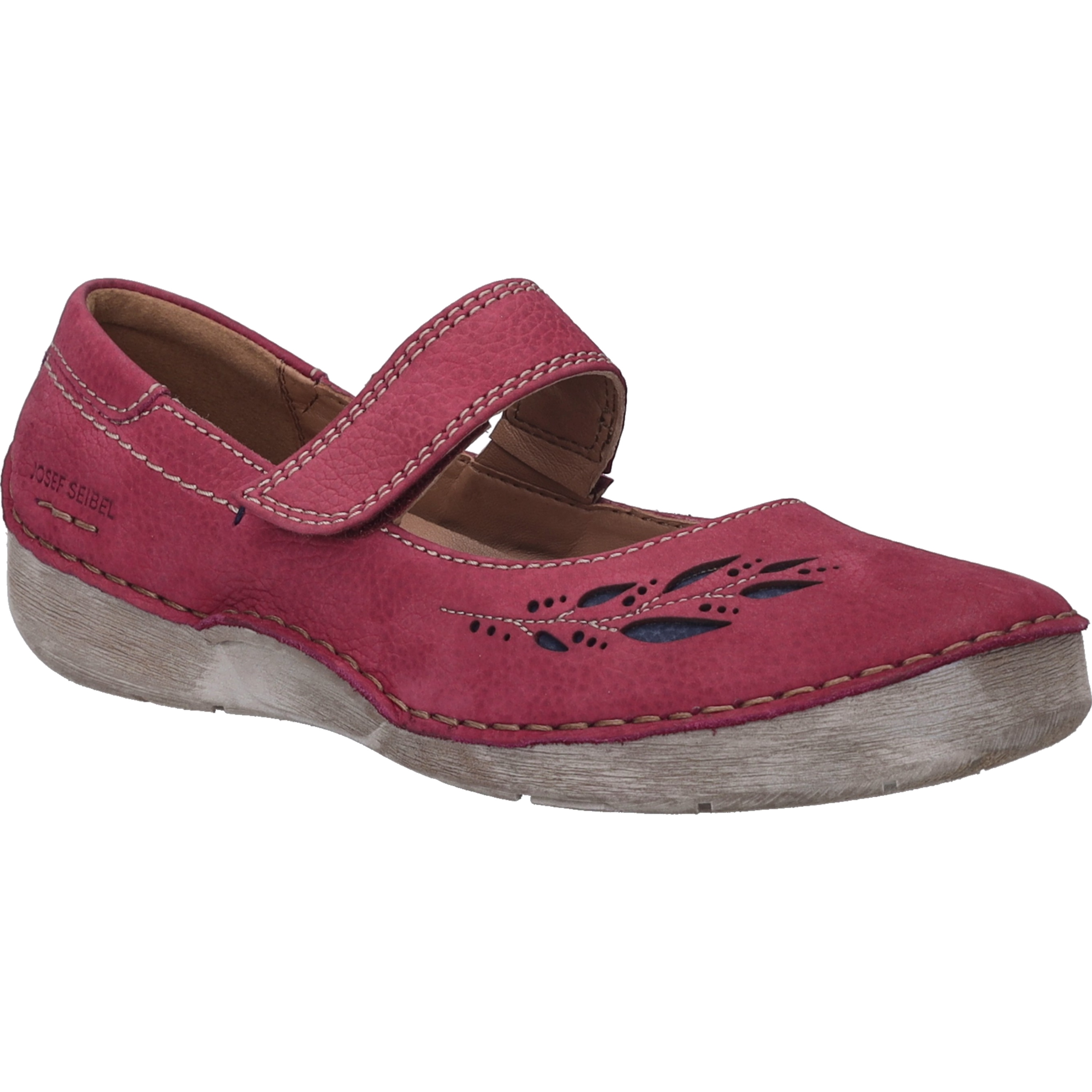 Ballerina JOSEF SEIBEL "Fergey 58, orchidee", Damen, Gr. 42, lila (orchidee), Obermaterial: 100% Rindsleder Leather cow., Schuhe Ballerina