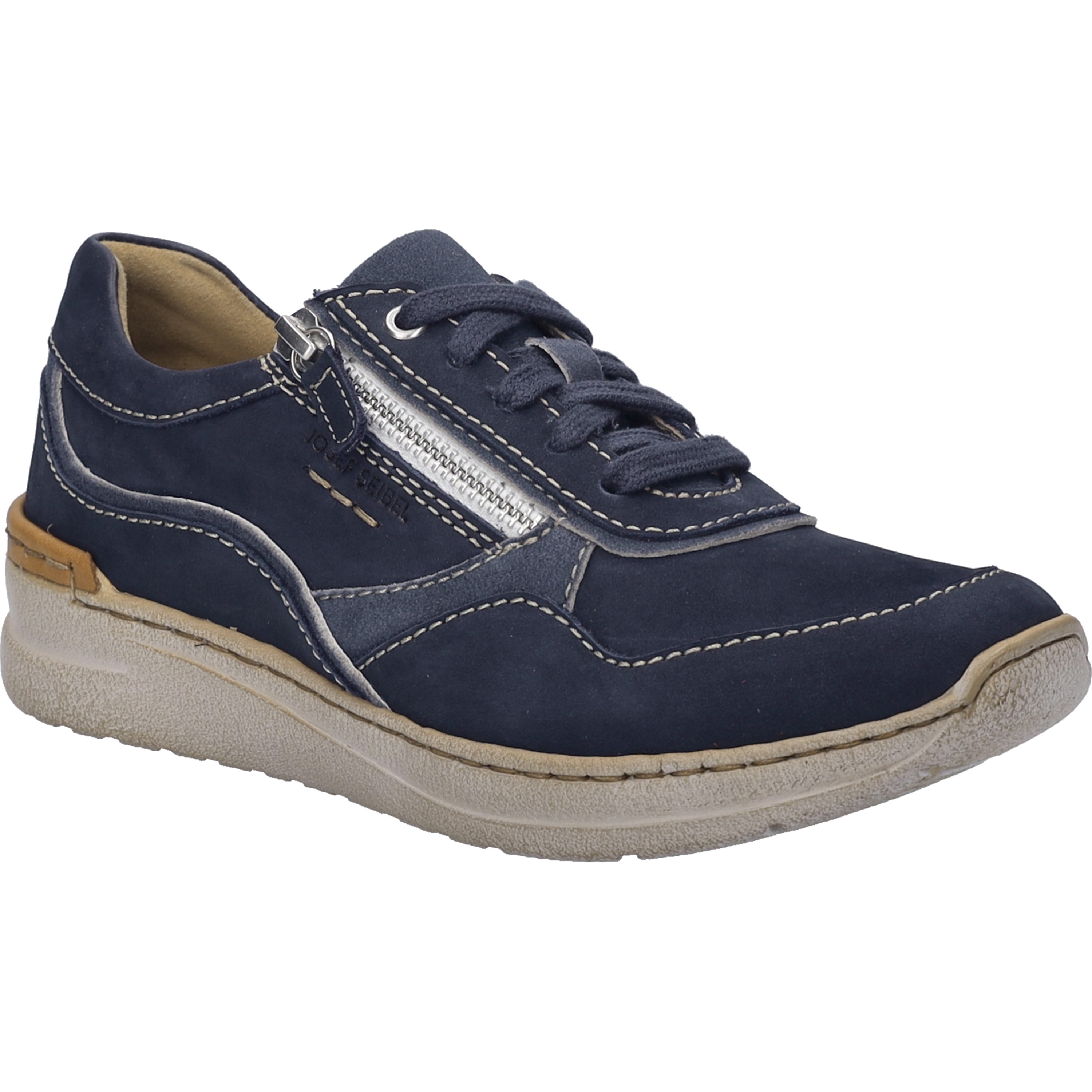 Sneaker JOSEF SEIBEL "Sally 02, ocean", Damen, Gr. 38, blau (ocean), Obermaterial: 100% Rindsleder Leather cow., Schuhe Sneaker