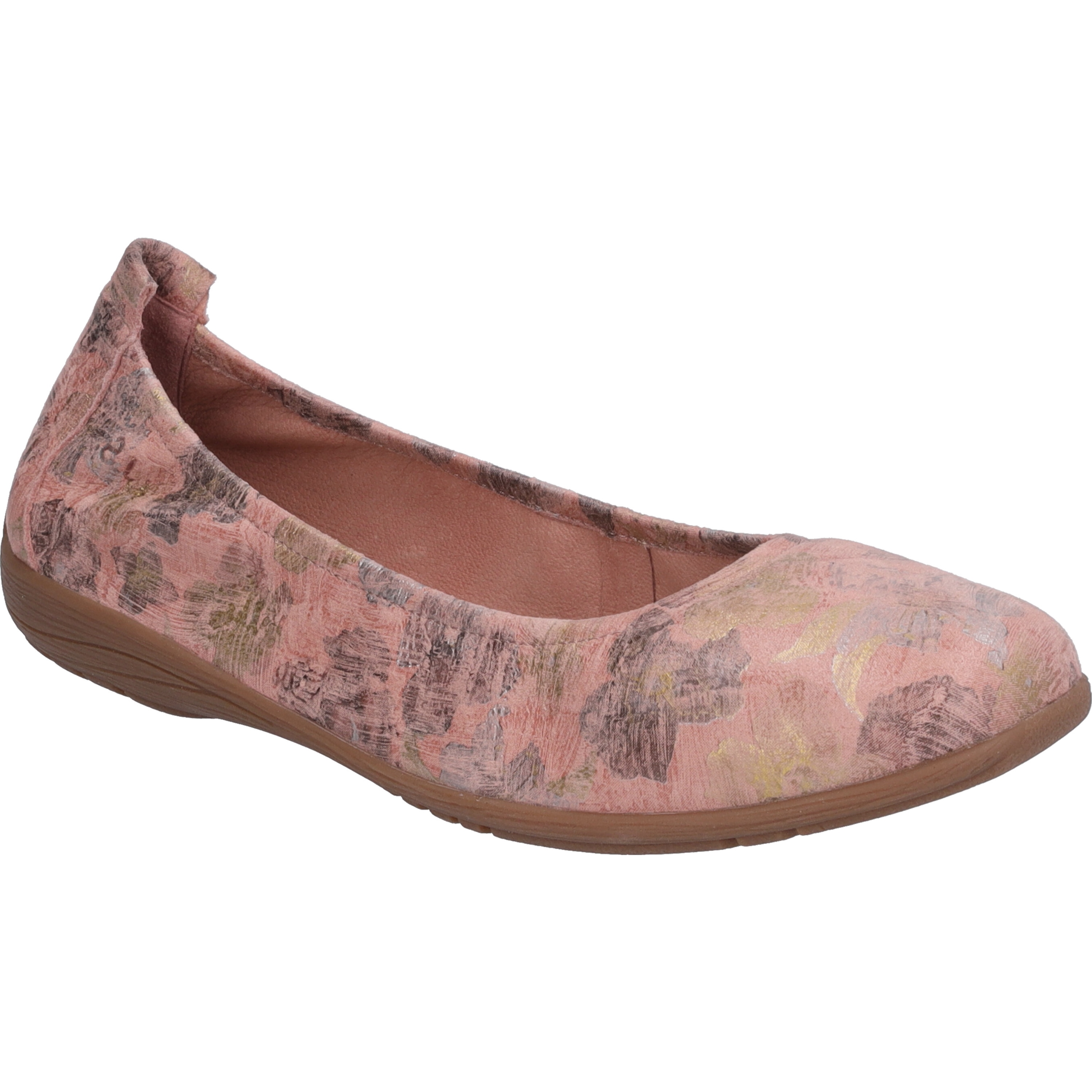 Ballerina JOSEF SEIBEL "Fenja 01, pink-multi", Damen, Gr. 44, pink (pink, multi), Obermaterial: 100% Rindsleder Leather cow., Schuhe Ballerina