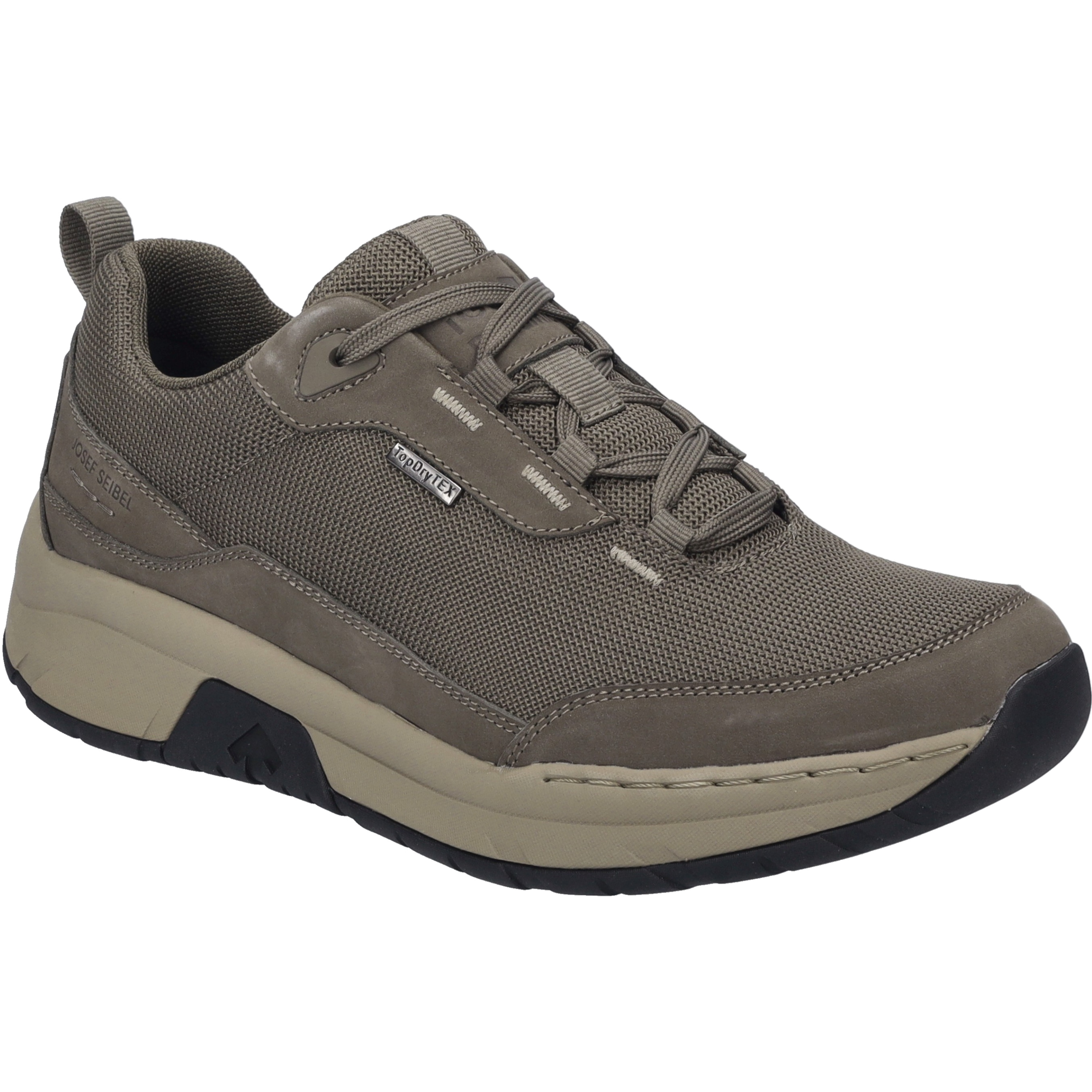 Sneaker JOSEF SEIBEL "Mitchell 53, taupe", Herren, Gr. 41, grau (taupe), Obermaterial: 80% Rindsleder Leather cow. 20% Textilmaterial TEXMAT., Schuhe Sneaker