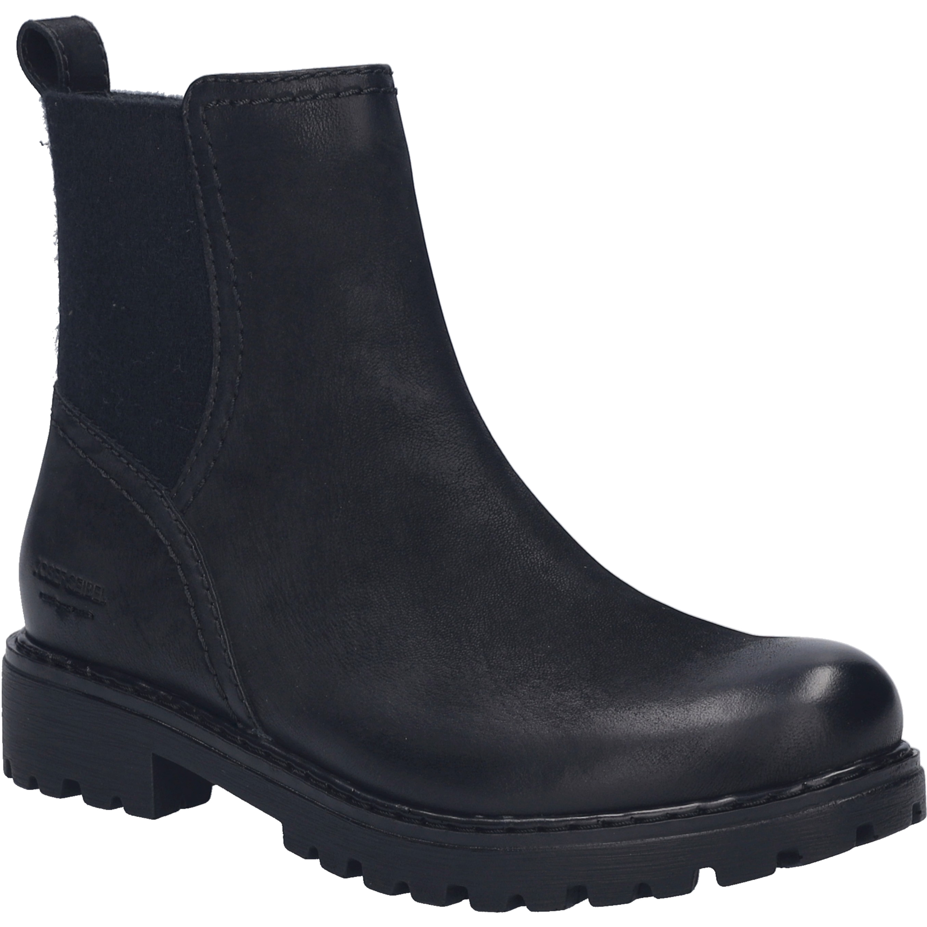 Stiefelette JOSEF SEIBEL "Melinda 30, schwarz", Damen, Gr. 38, schwarz, Obermaterial: 100% Rindsleder Leather cow., Schuhe Stiefelette