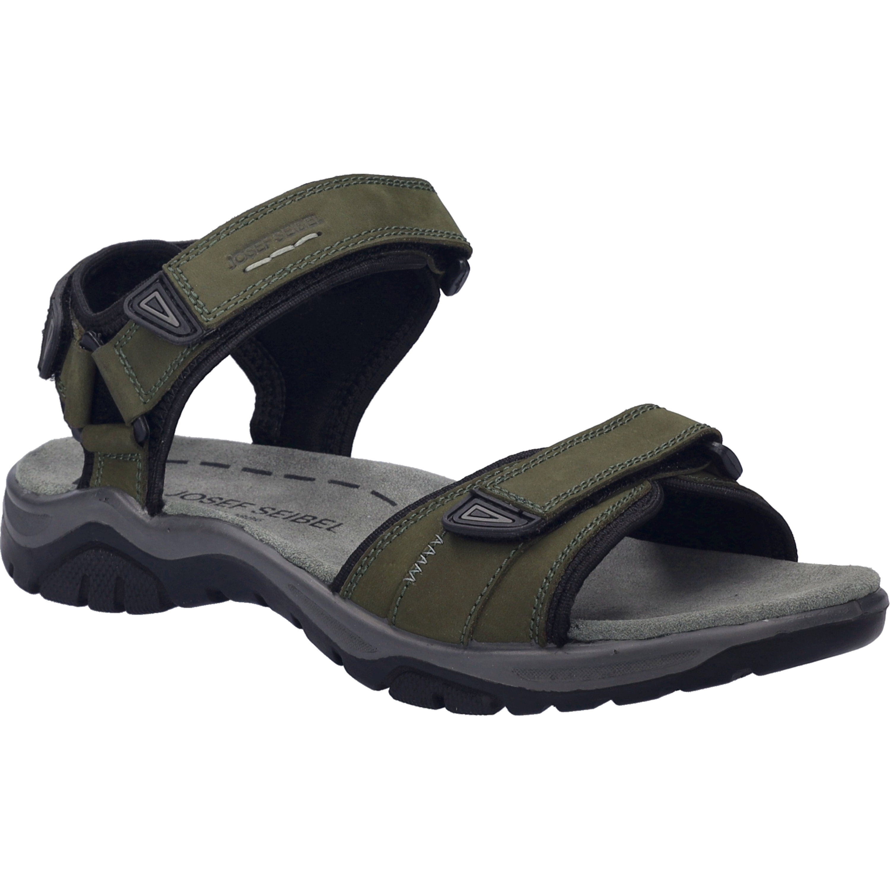 Sandale JOSEF SEIBEL "Arlo 01, bosco", Herren, Gr. 46, grün (bosco), Obermaterial: 100% Rindsleder Leather cow., Schuhe Sandale