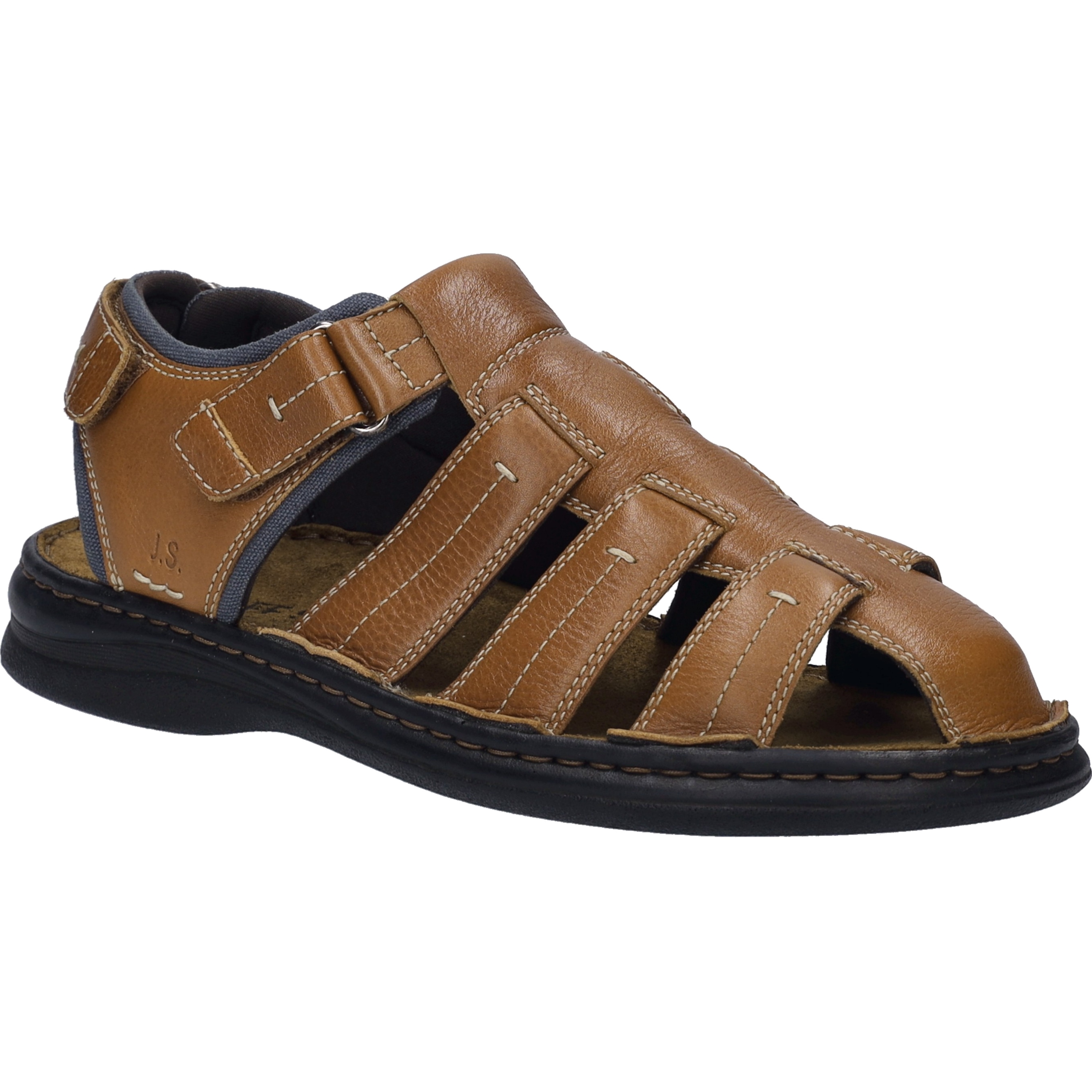 Sandale JOSEF SEIBEL "Max 92, brasil", Herren, Gr. 40, braun (brasil), Obermaterial: 100% Rindsleder Leather cow., Schuhe Sandale