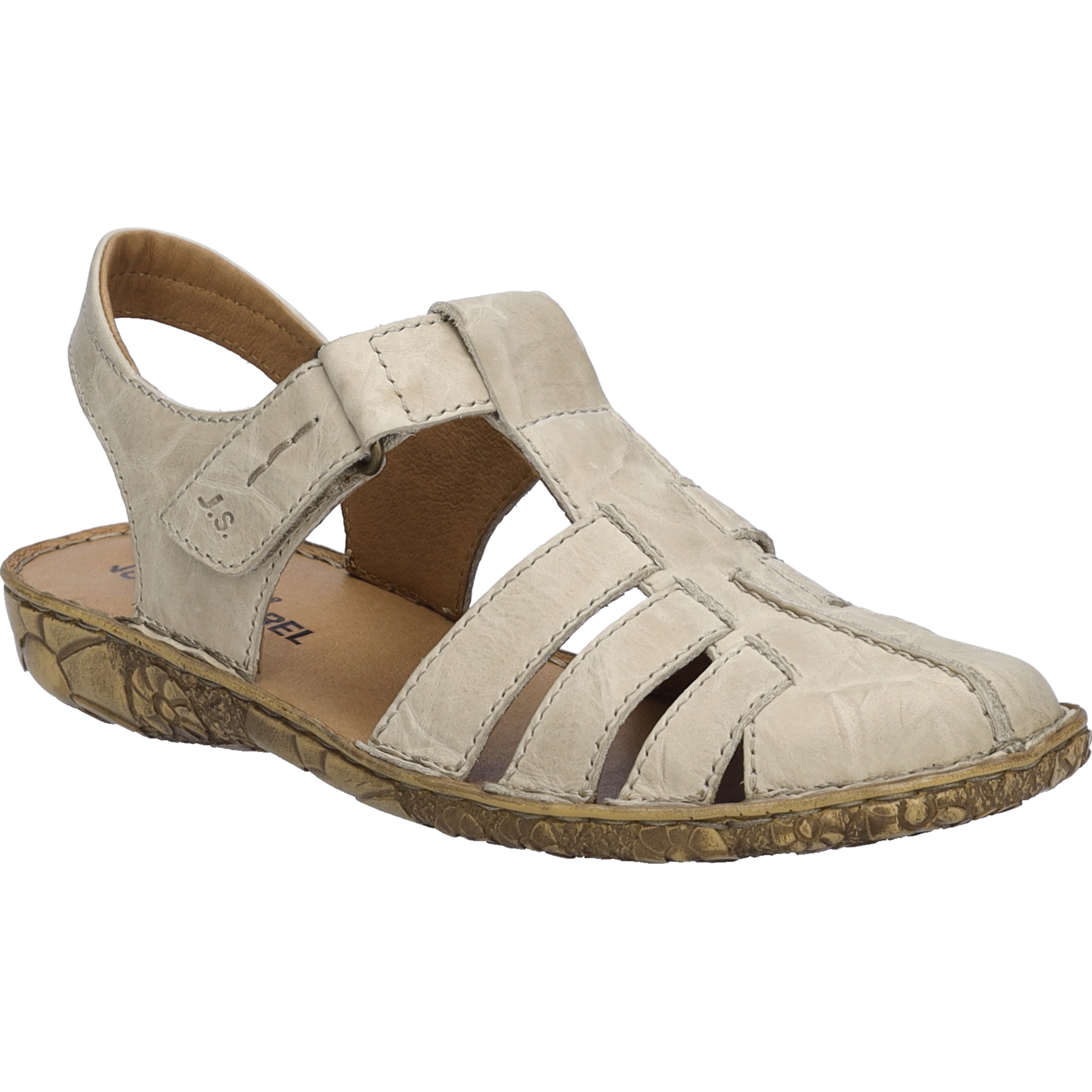 Sandale JOSEF SEIBEL "Rosalie 48, creme", Damen, Gr. 41, beige (creme), Obermaterial: 100% Rindsleder Leather cow., Schuhe Sandale
