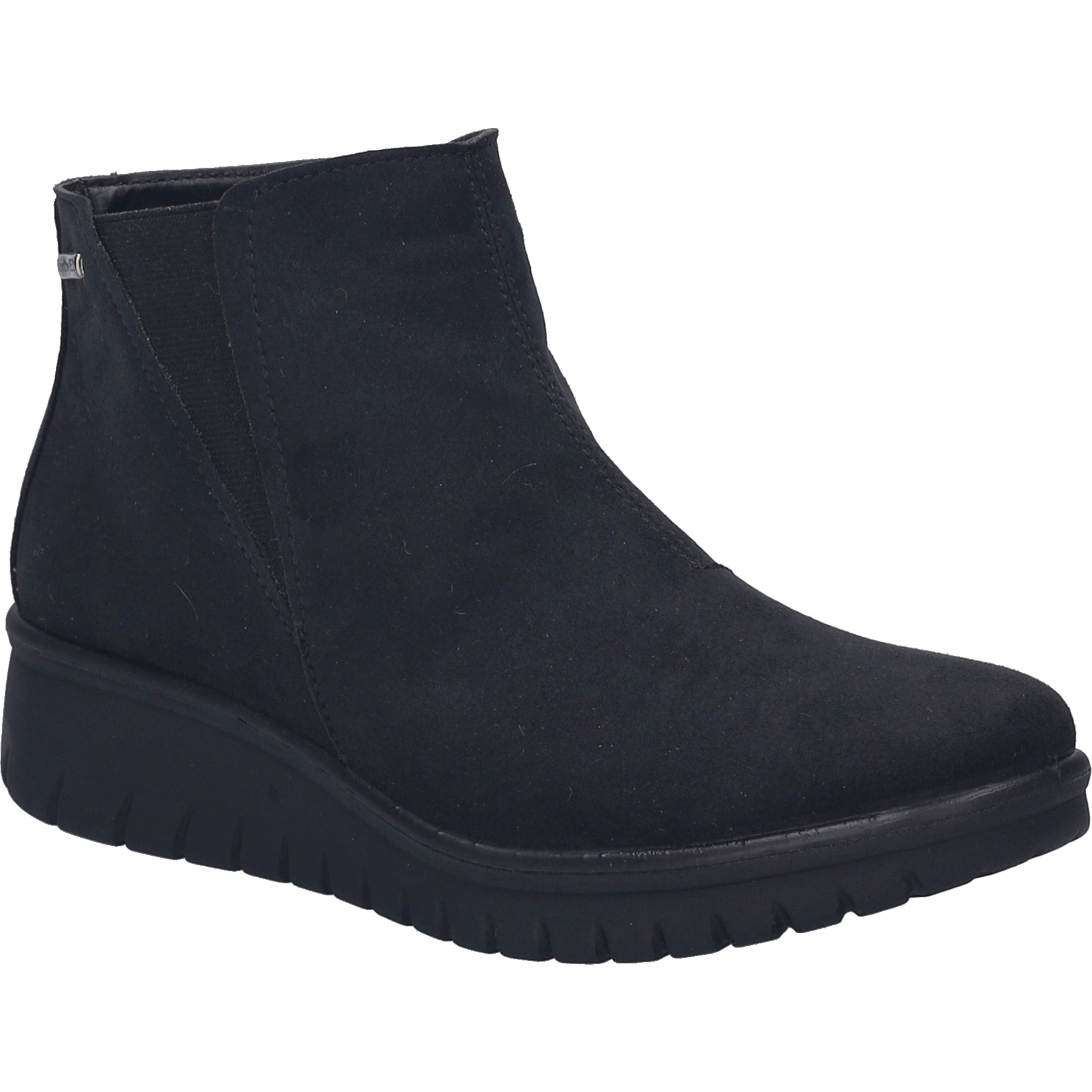 Stiefelette JOSEF SEIBEL "Calais 54, schwarz", Damen, Gr. 36, schwarz, Obermaterial: 100% Textilmaterial TEXMAT., Schuhe Stiefelette
