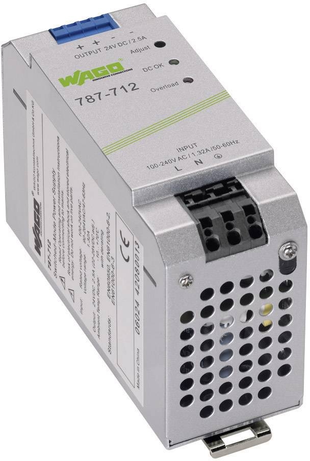 WAGO EPSITRON® ECO POWER 787-712 Hutschienen-Netzteil (DIN-Rail) 24 V/DC 2.5 A 60 W Anzahl Ausgänge: Image