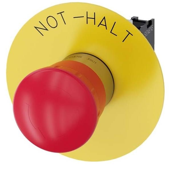 Siemens Dig.Industr. Not-Halt-Pilzdrucktaster 3SU1150-1HB20-1CH0 Image