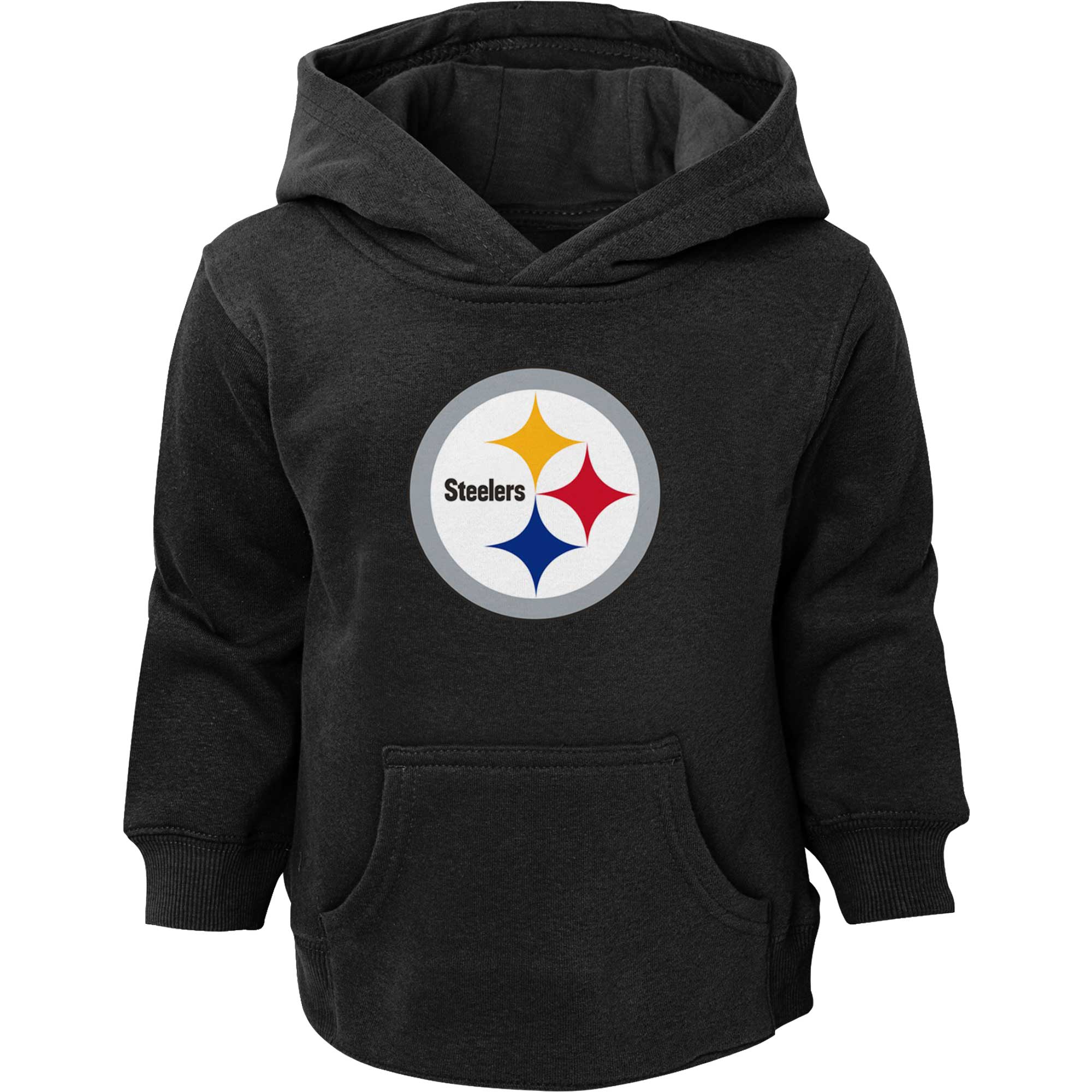 Schwarzer Kapuzenpullover mit Logo der Pittsburgh Steelers für Kleinkinder Image