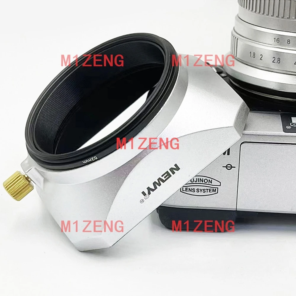 Silberne Universelle Quadratische Gegenlichtblende 37/39/40/5/43/46/49/52/55/58mm für DSLR Spiegellose Kameralinsen Camcorder DV Image