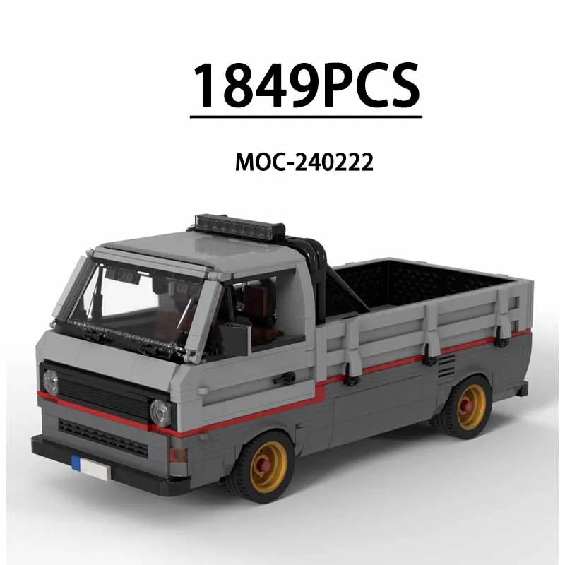 Klassisches MOC-240222 Super T3 Pickup Truck Hot Rod Modellbausteine Spielzeug, 1849 Teile, Weihnachtsgeschenk für Jungen, Geburtstagsgeschenk Image