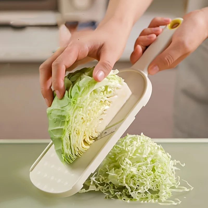 Kohlreibe, Zwiebeln, Gurken, Kartoffeln, Kohlkratzen zum Schneiden von Salat, ultrafeines Schneiden und Zerkleinerungswerkzeug, Küchenwerkzeug Image