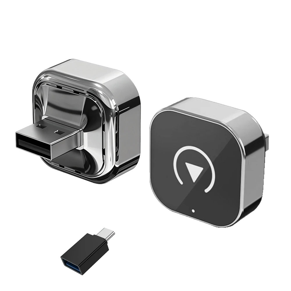 XUDA 2026 Neue Kabelgebundene zu Kabellose Smart Box, 2-in-1 Kabelloser CarPlay/Android Auto Mini-Adapter, 2,4-5,0 GHz WLAN, Stilvoll und Tragbar Image