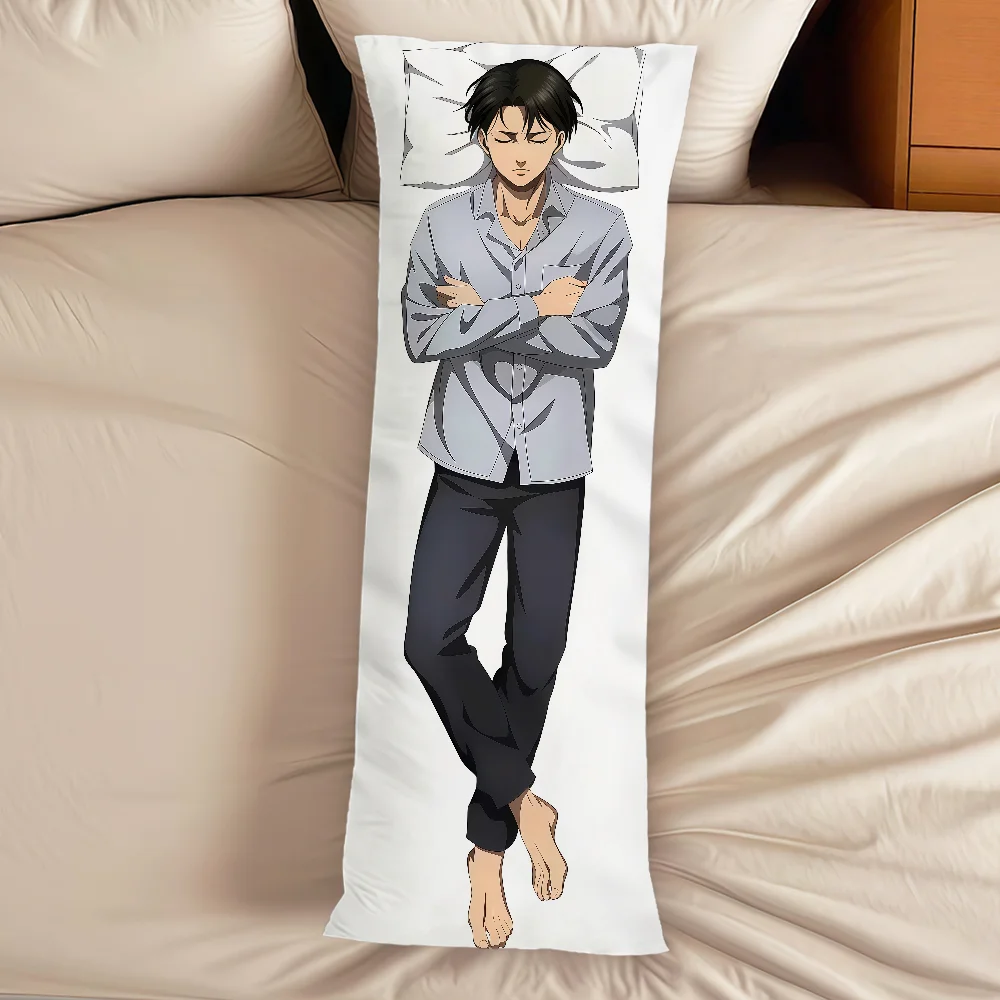 Anime Comic Art L-Levi A-Ackerman Kissenbezug, langer rechteckiger Kissenbezug, Bett, Komfort, Sofa, Dekoration, Dakimakura-Kissenbezug Image