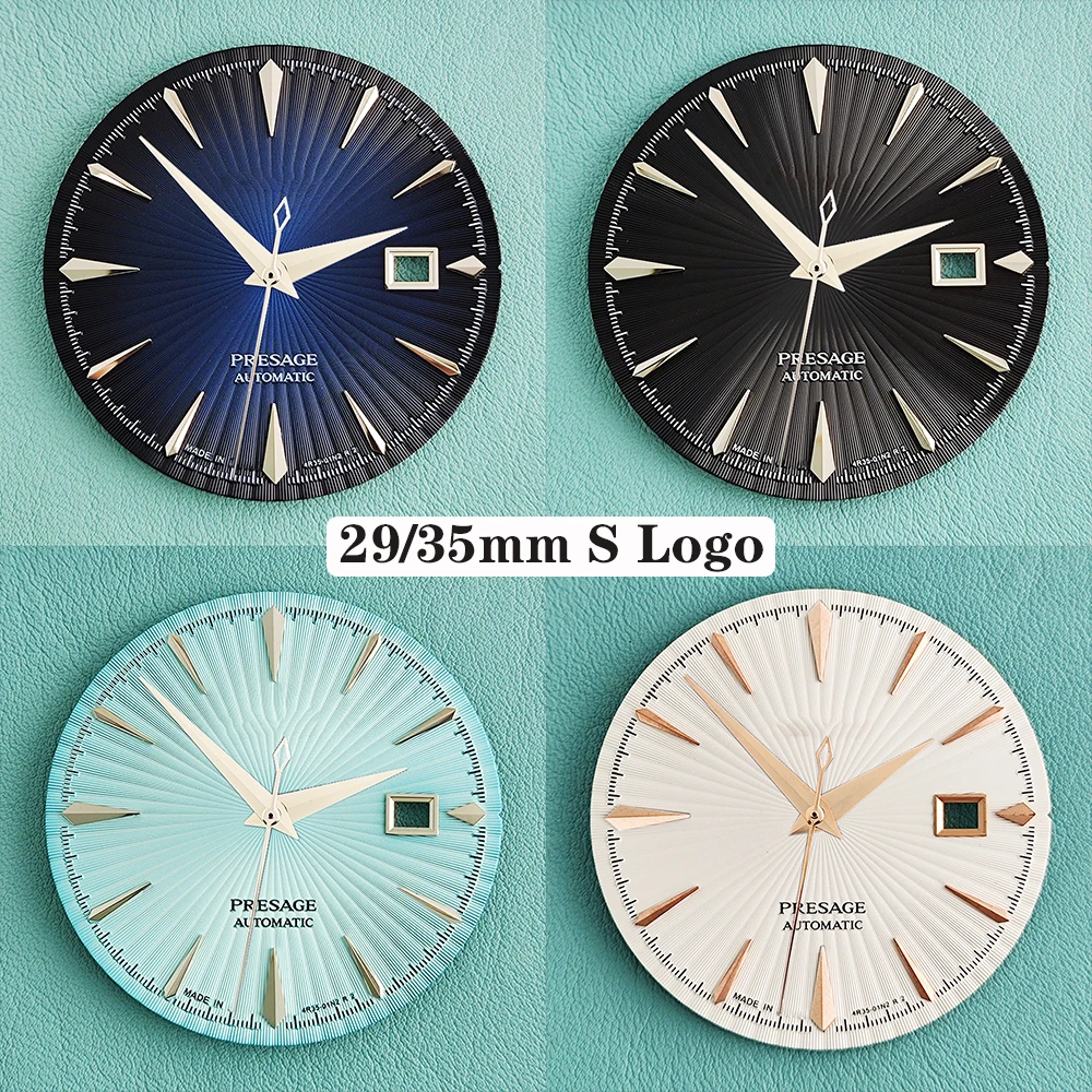 NEUES NH35 Zifferblatt 35mm und 29mm Prestige S Zifferblatt Passend für NH35 NH36 Automatikuhrwerk Uhren-Mods Individuelle Paaruhr Image