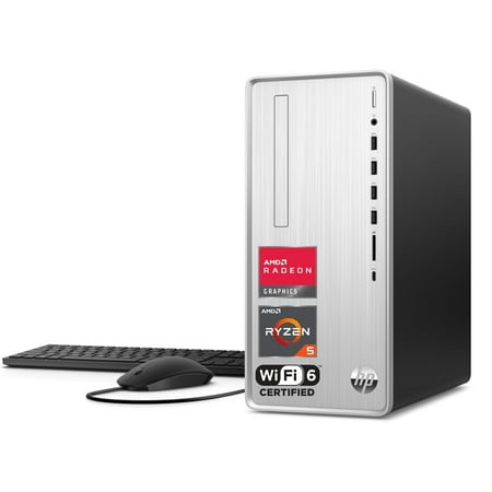HP Pavilion Tower Desktop AMD Ryzen 5 5600G 64GB DDR4 RAM 1TB PCIe SSD SD Card Reader VGA HDMI Wi-Fi 6 Wired KB & Mouse Windows 11 Home