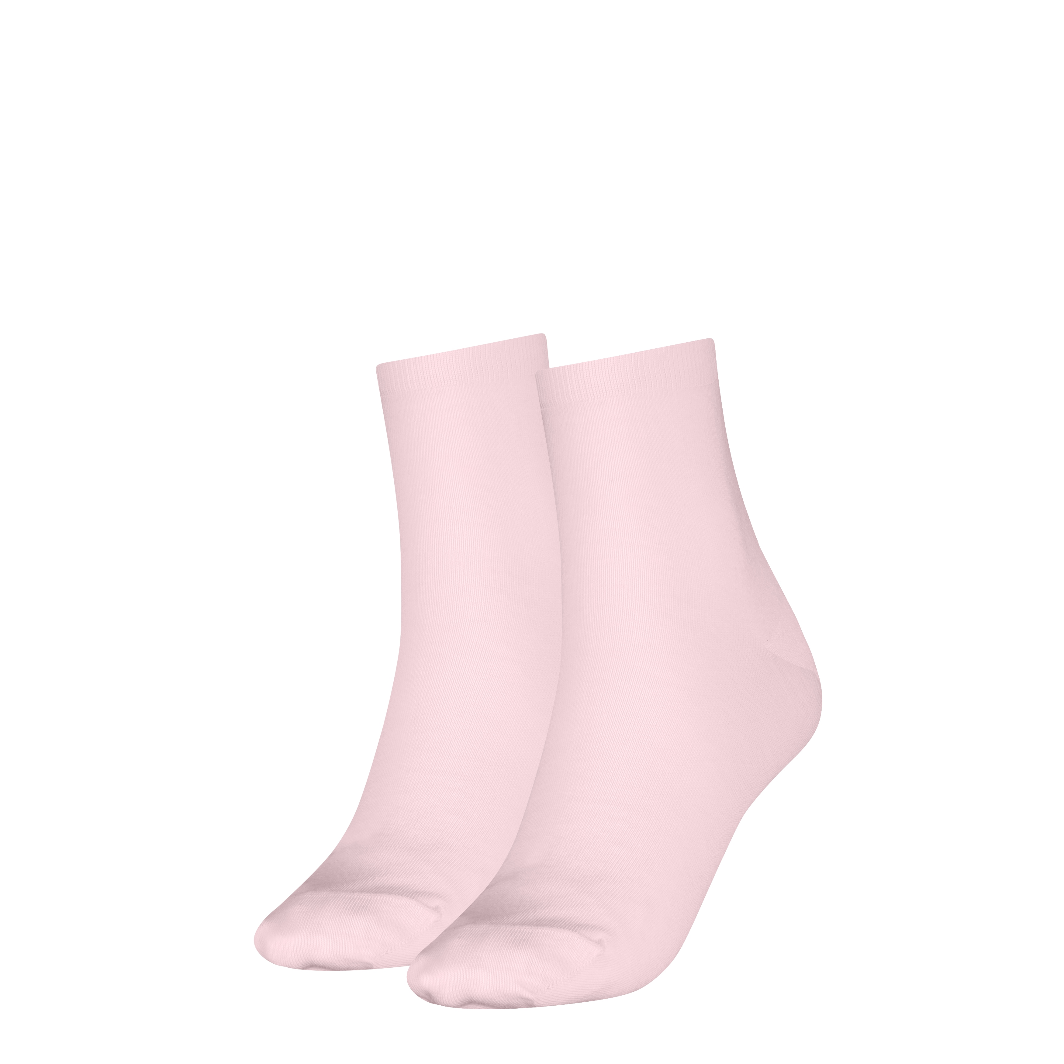 Kurzsocken TOMMY HILFIGER "TH WOMEN CASUAL SHORT SOCK 2P", Damen, Gr. 39-42, light pink, Baumwollmischung, normal, Socken, Mit flacher Zehennaht