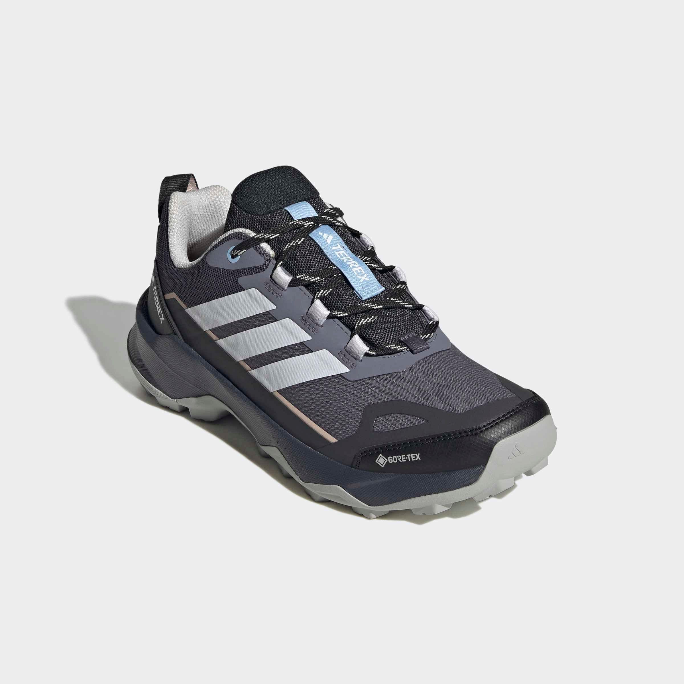 Wanderschuh ADIDAS TERREX "TERREX SKYCHASER AX5 GORE-TEX", Damen, Gr. 41, aurora onix, dash grau, carbon, Synthetik, Textil, Schuhe Wanderschuh, wasserdicht