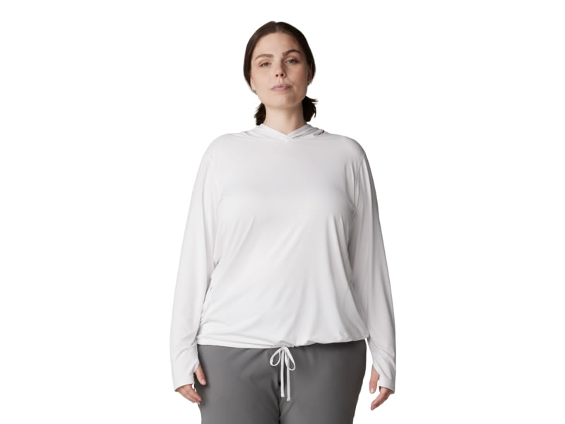 Mountain Hardwear Crater Lake LS Hoody - Women's Extended Icy Teal Lx28 1829682-320-3X