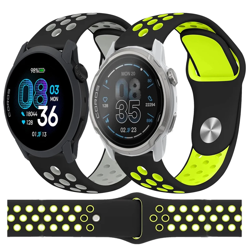 20mm 22mm Silikon Armband Für COROS Tempo 4 3 2 Armband Armband Correa Für COROS APEX 4 42mm 2 Pro 46mm Pro Band Zubehör Image