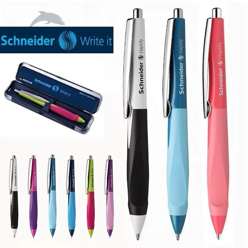 1 Stück Deutscher Schneider 0,5 mm Gelstift Delphin Haptify Smooth Black Press Signature Pen Nachfüllbare Nachfüllung Büro Schulbedarf Image